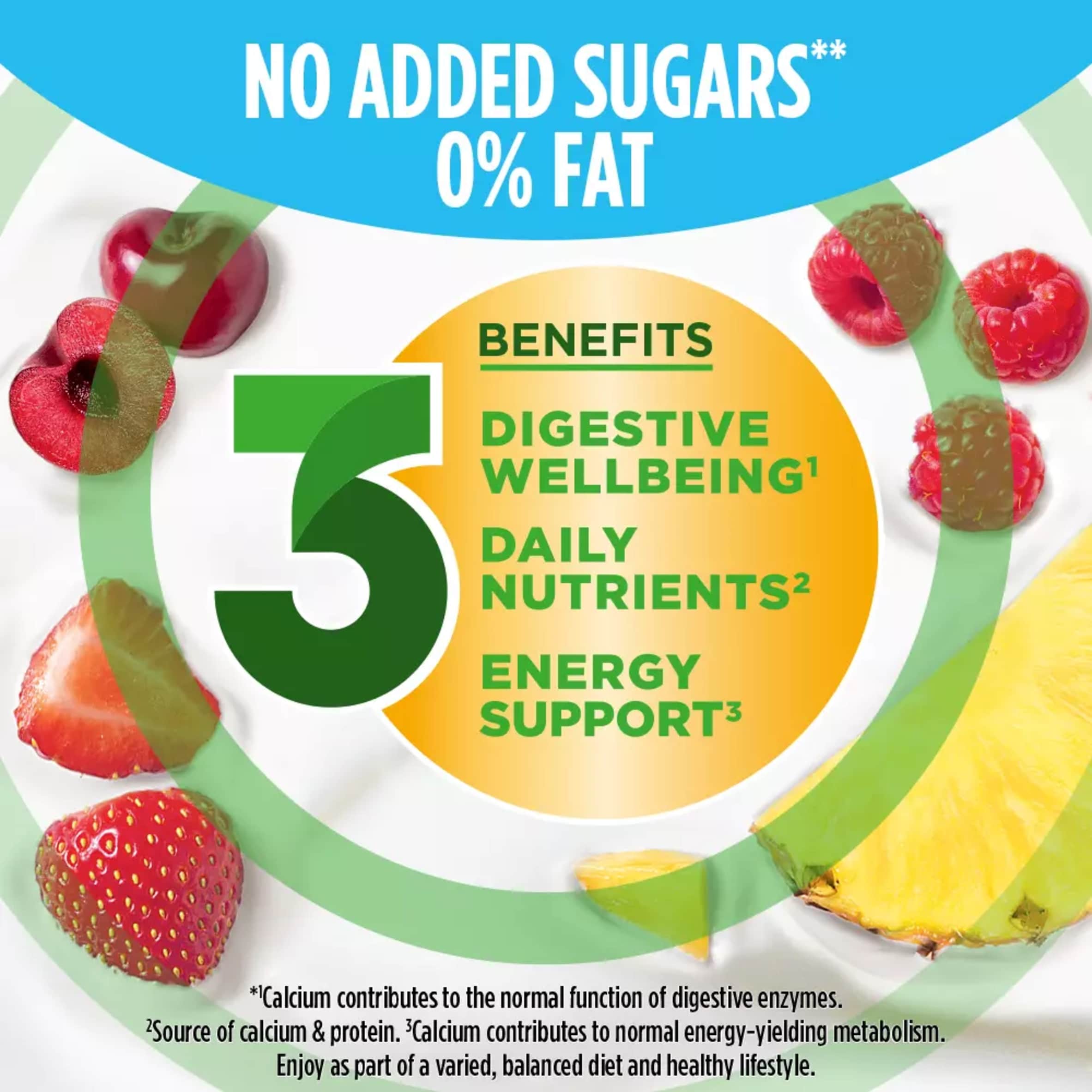 Activia Strawberry & Mixed Fruit Fat Free Gut Health Yoghurt Multipack 8x115g thumbnail 3