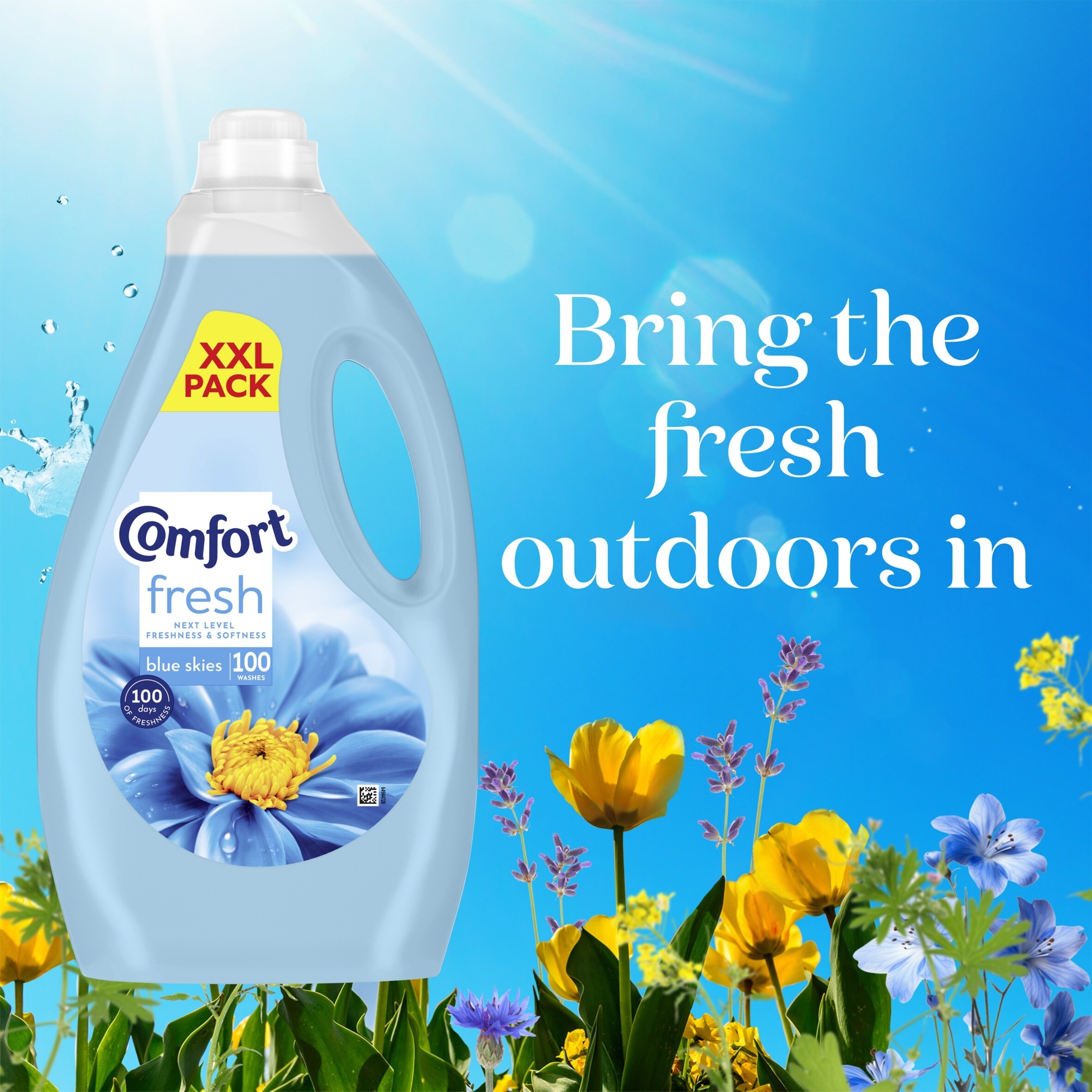 Comfort Clear Skies Fabric Conditioner 100 Washes 3000ml thumbnail 2