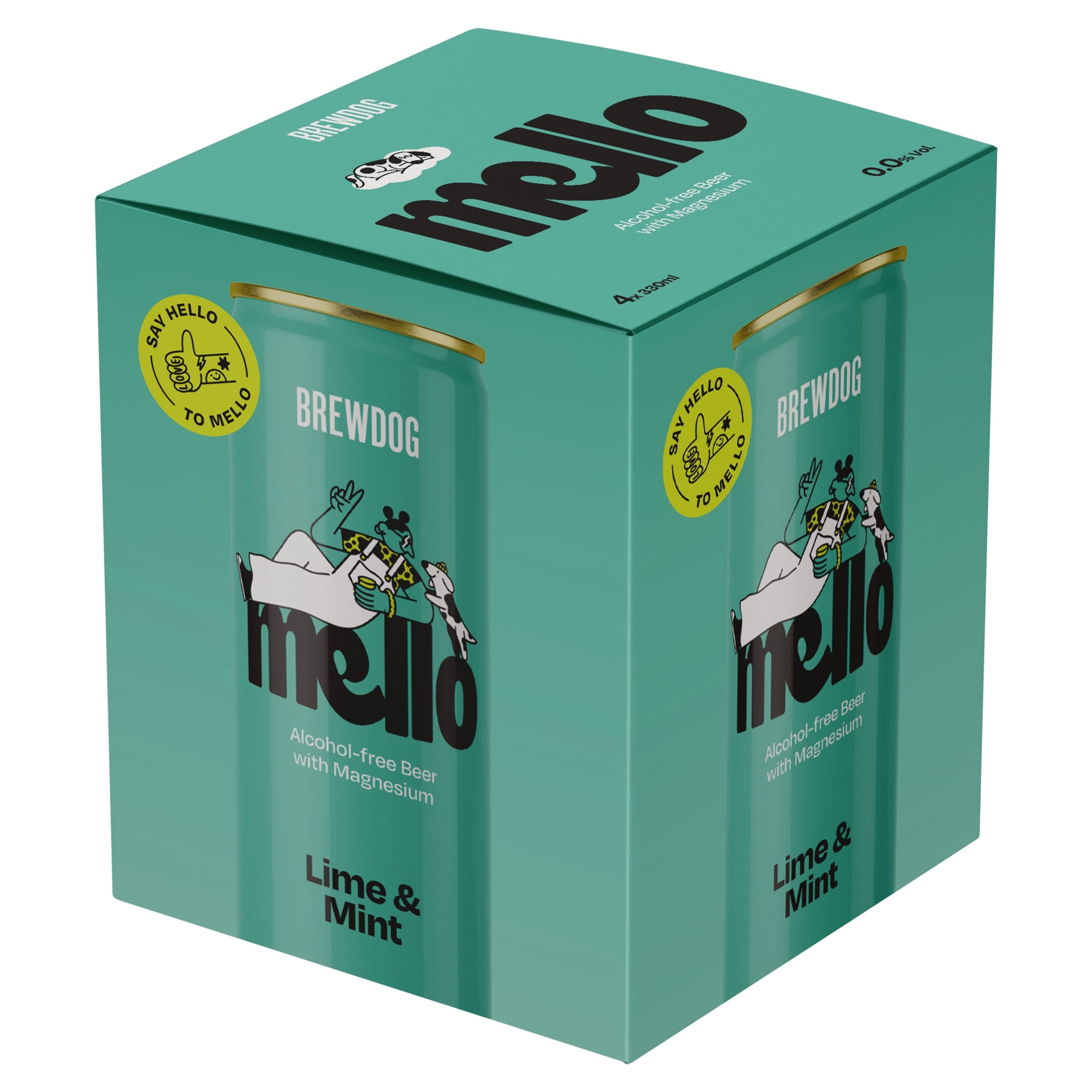 BrewDog Mello Lime & Mint 4 x 330ml