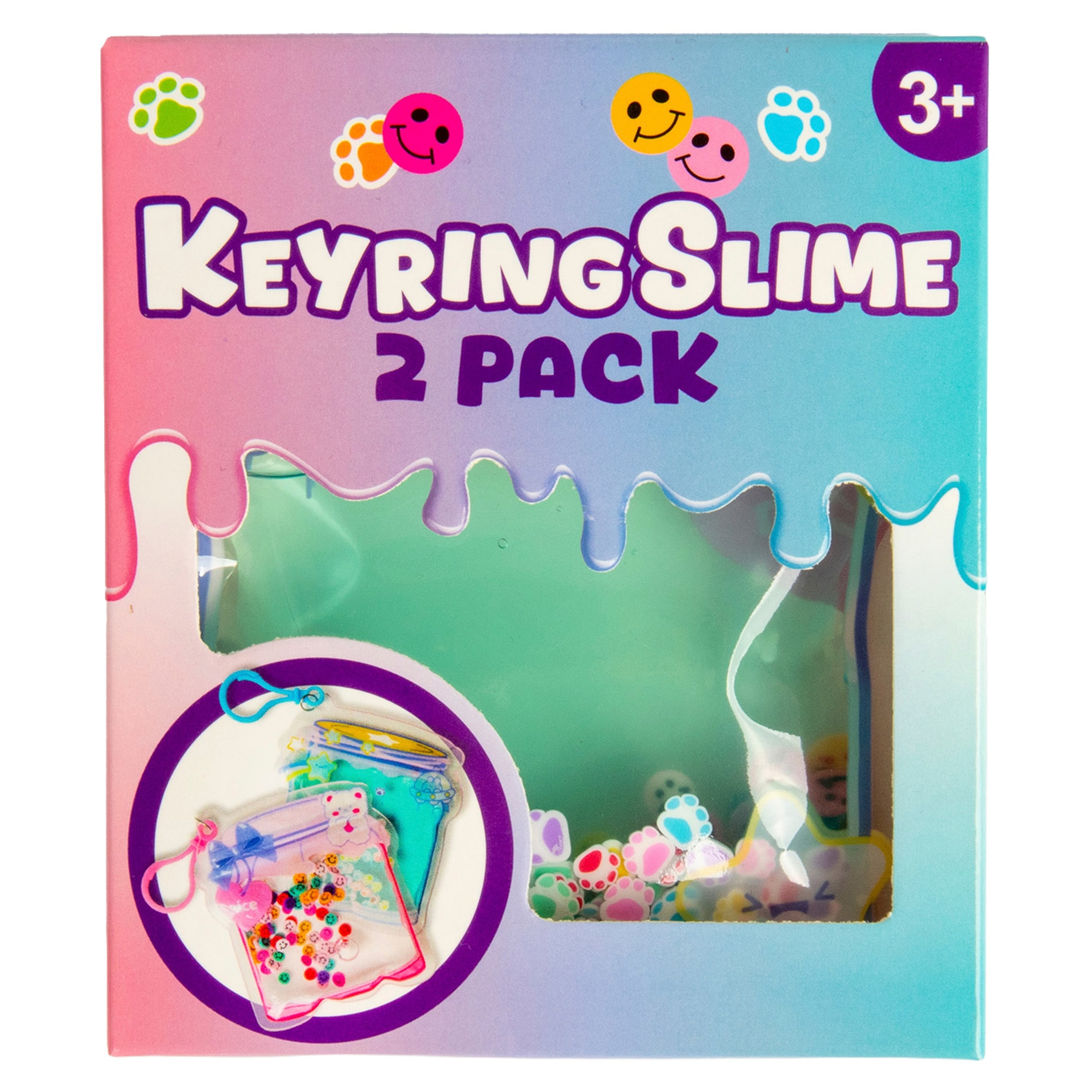 HGL Putty Pouch Keyring Slime 2 Pack