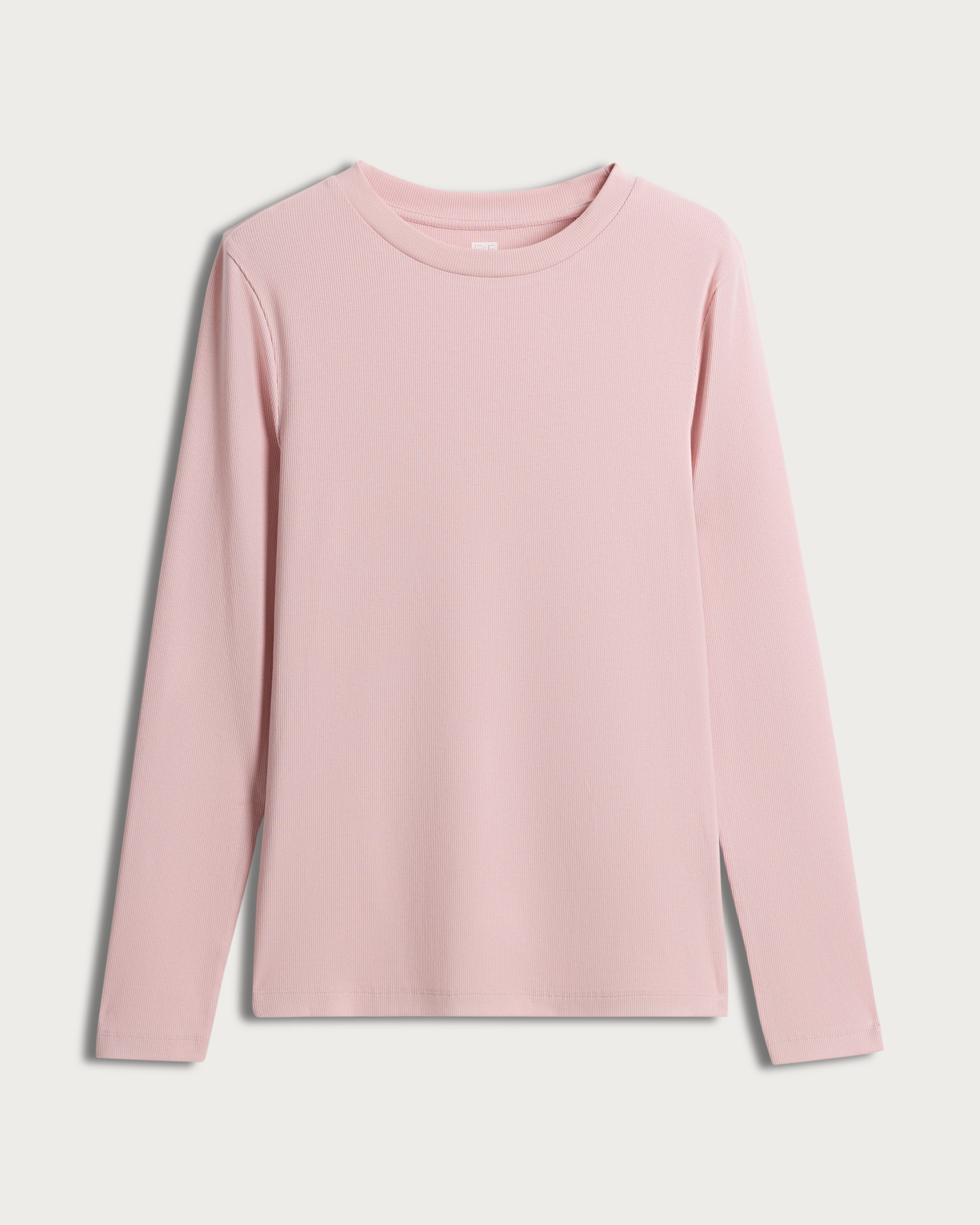F&F Cotton Rich Crew Neck Long Sleeved Top in Pink thumbnail 4