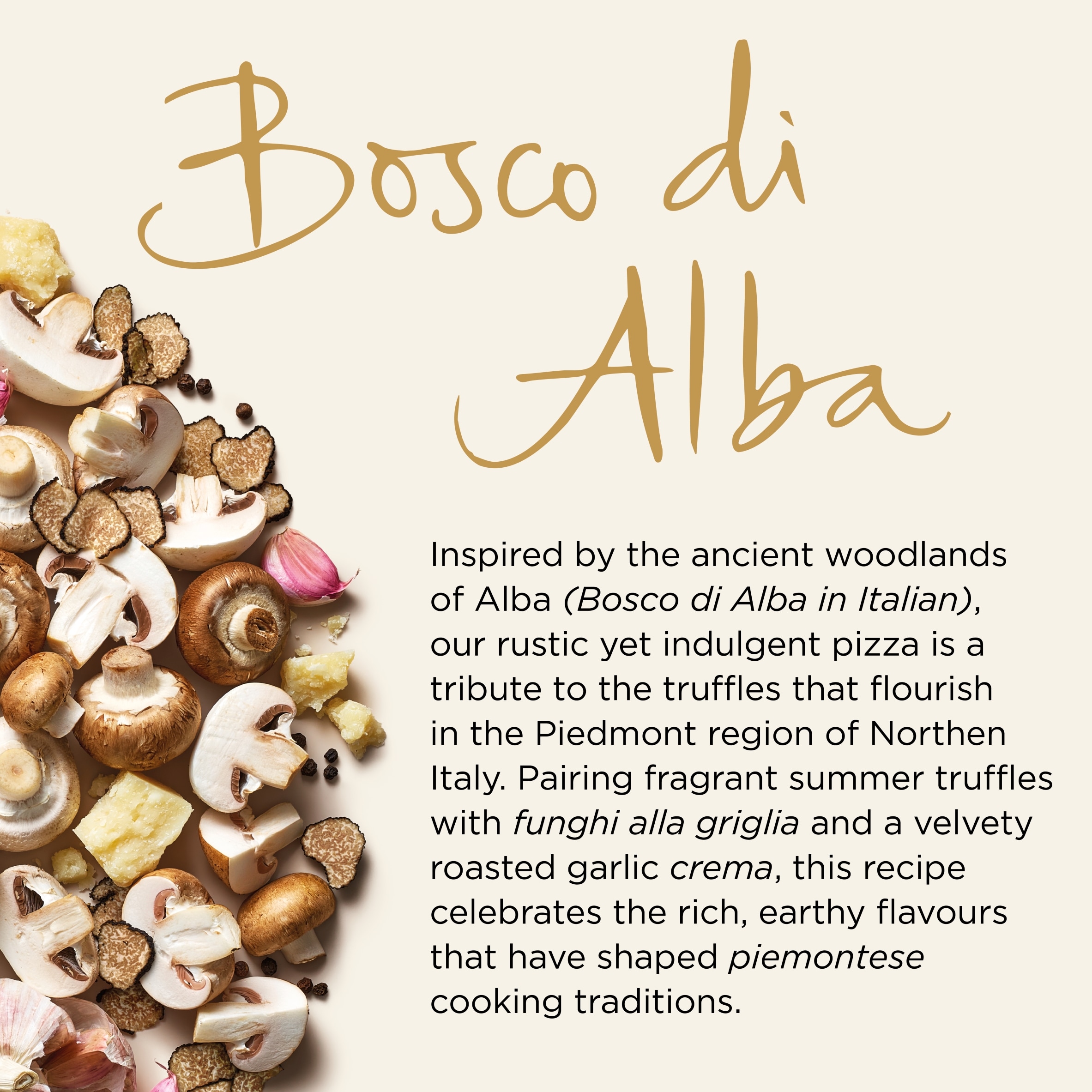 Crosta Mollica Collezione Romana Bosco di Alba Pizza – Truffle & Mushroom 483g thumbnail 4