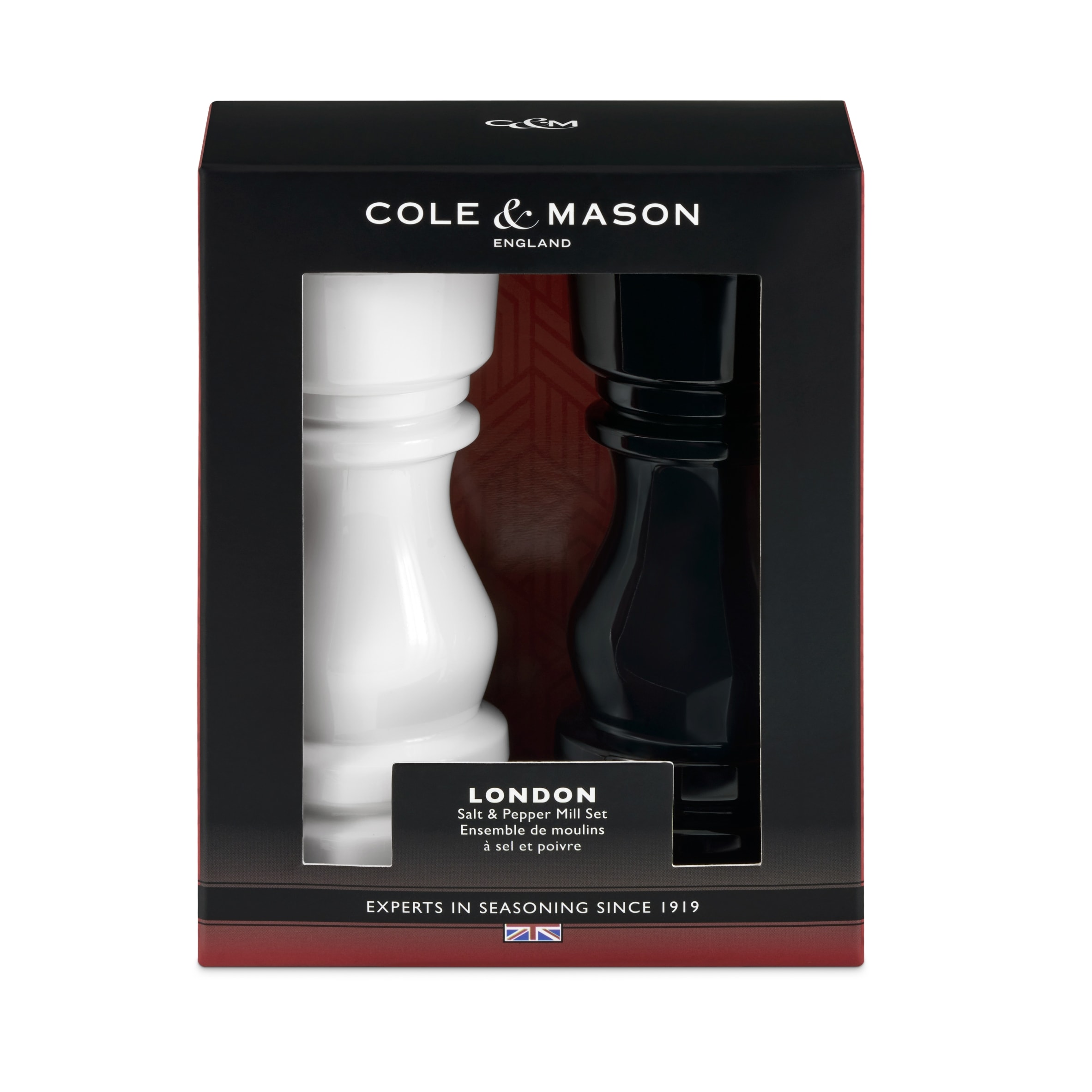 Cole & Mason Black & White London Mill Set