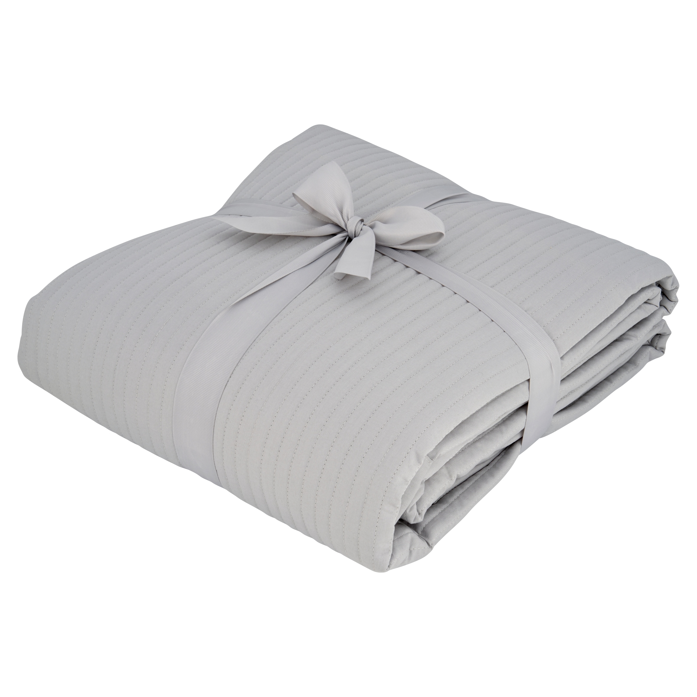 F&F Home Hotel Silver Cotton Bedspread