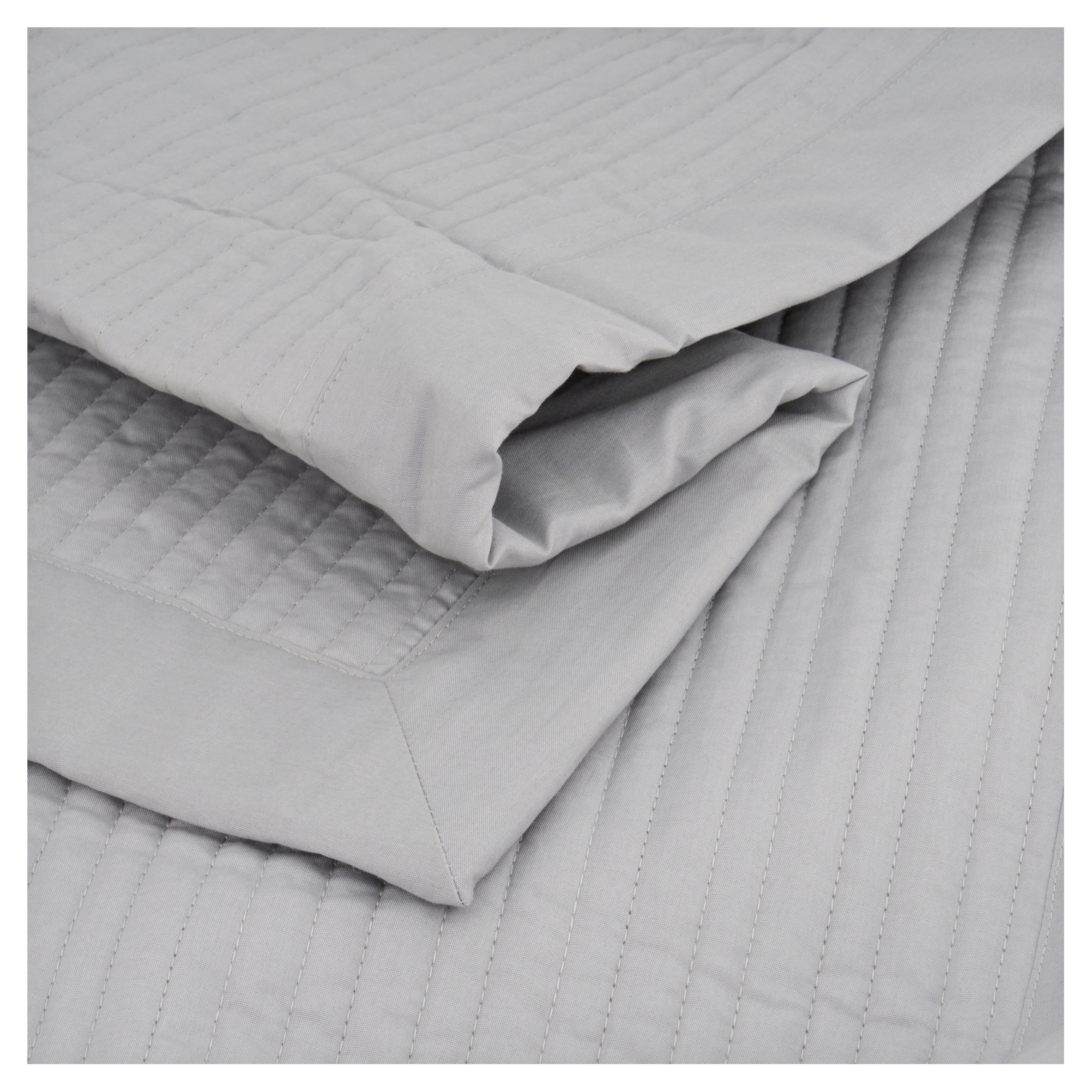 F&F Home Hotel Silver Cotton Bedspread thumbnail 2