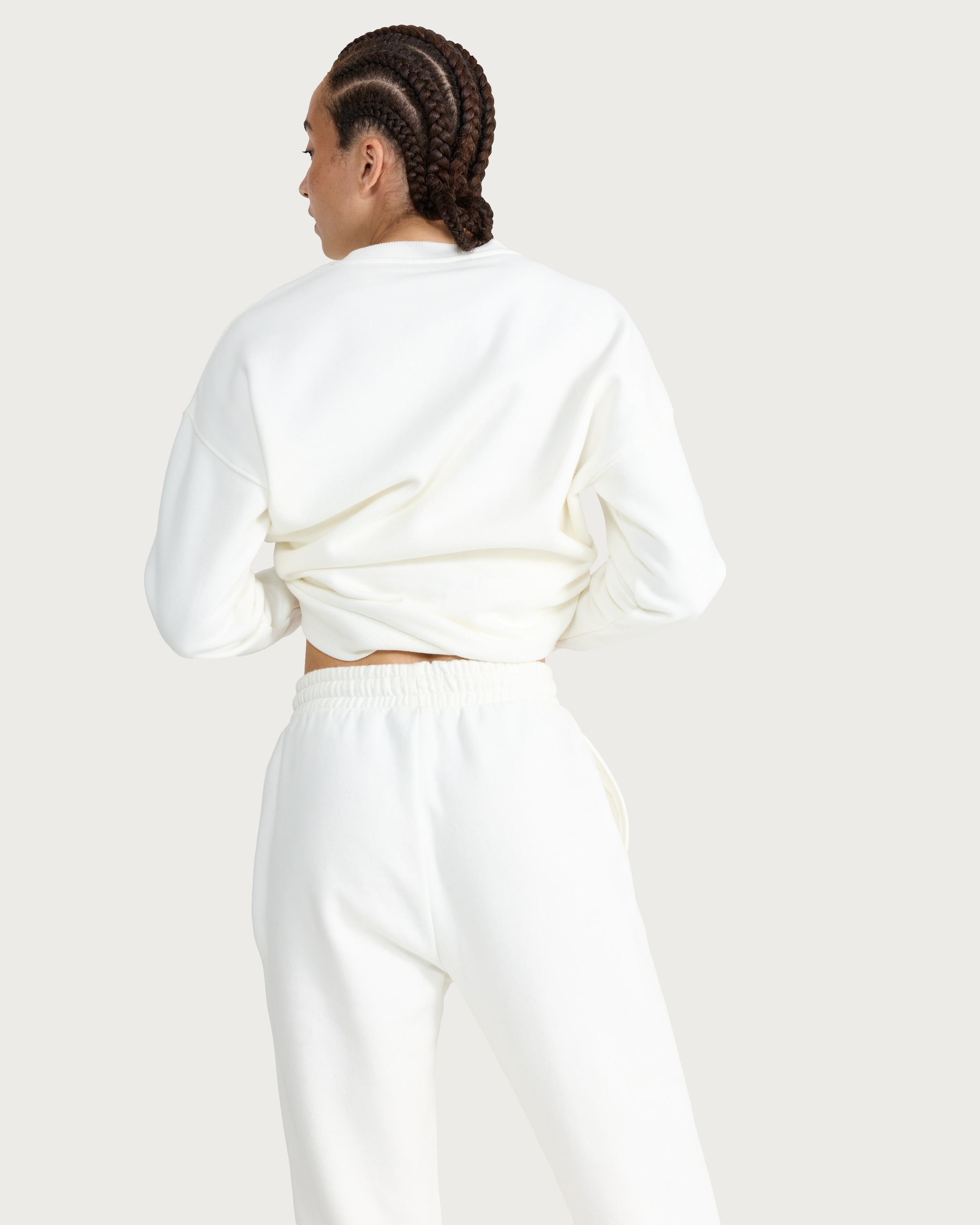 F&F Active AFTERCLASS Rest Day Cuffed Co-ord Joggers in Cream thumbnail 2