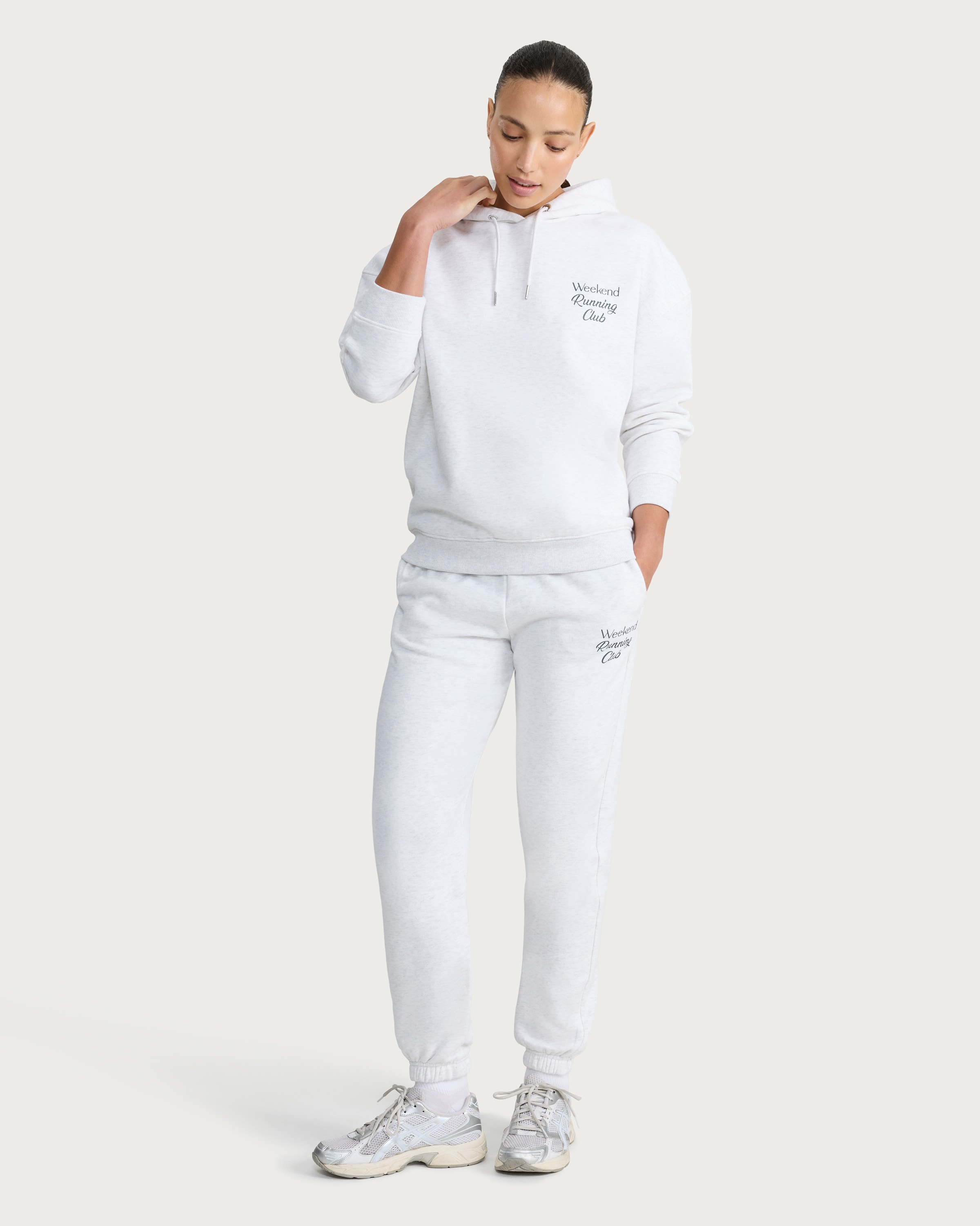 F&F Active AFTERCLASS Slogan Cuffed Joggers in Grey