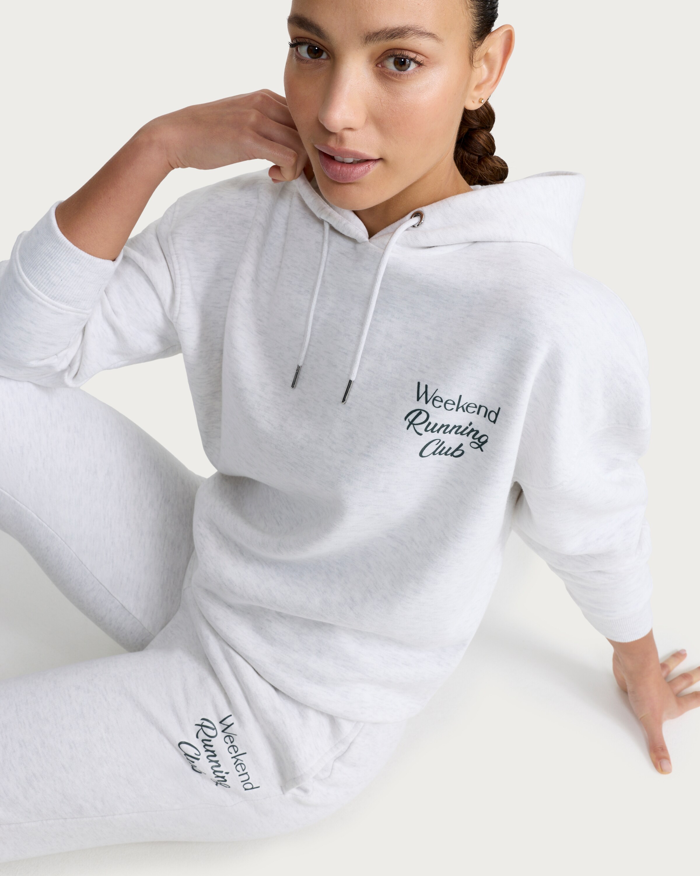 F&F Active AFTERCLASS Slogan Cuffed Joggers in Grey thumbnail 2
