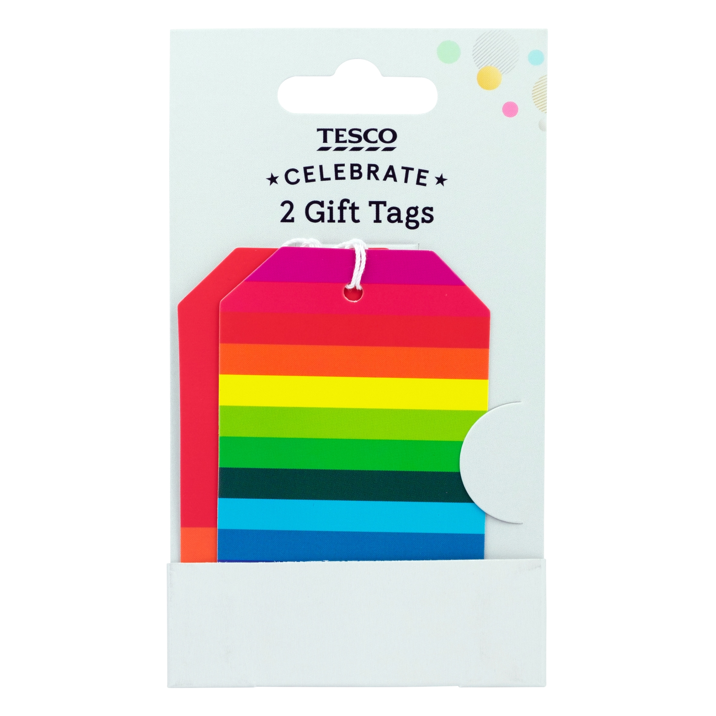 Tesco Rainbow Tags 2pk