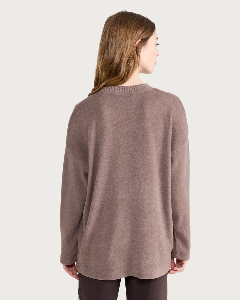 F&F Textured Long Sleeved Jumper in Mink thumbnail 3