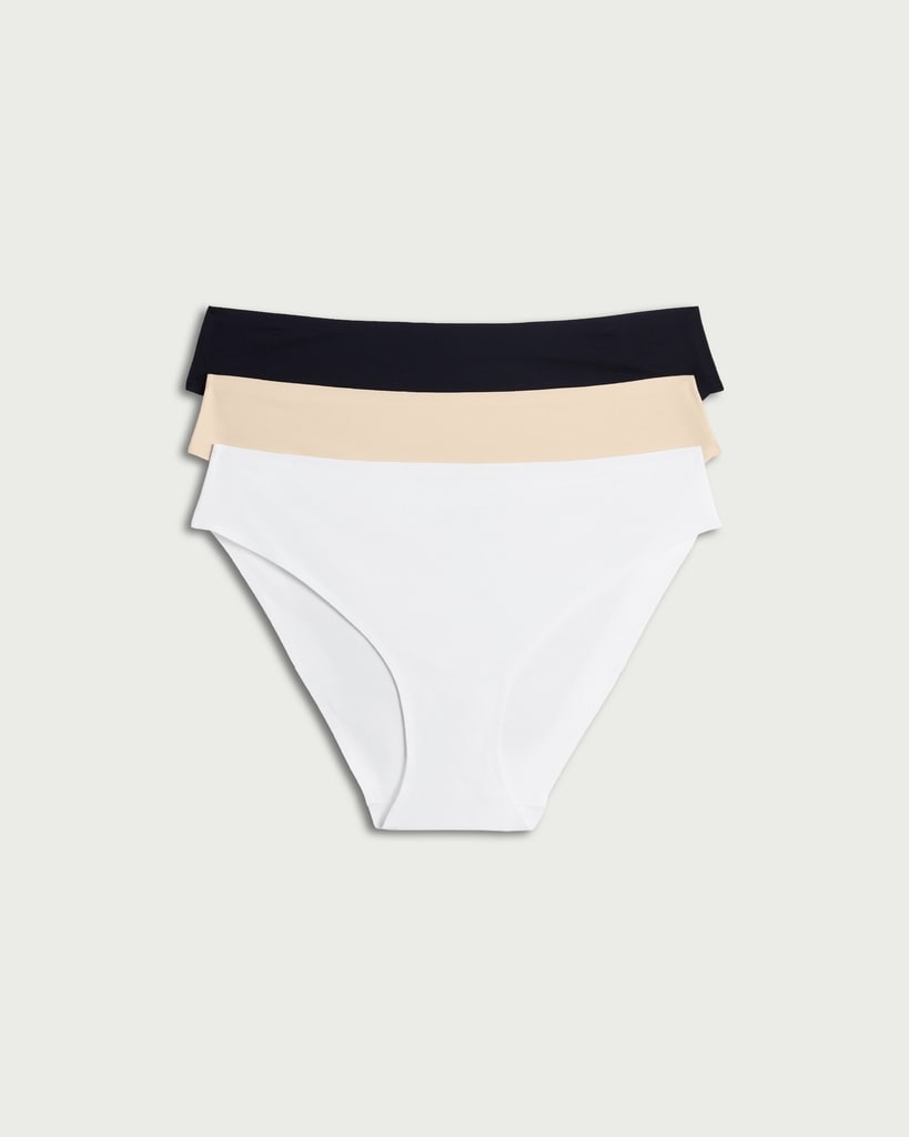F&F 3-Pack Seamfree Bonded High Leg Brief Knickers in Multi