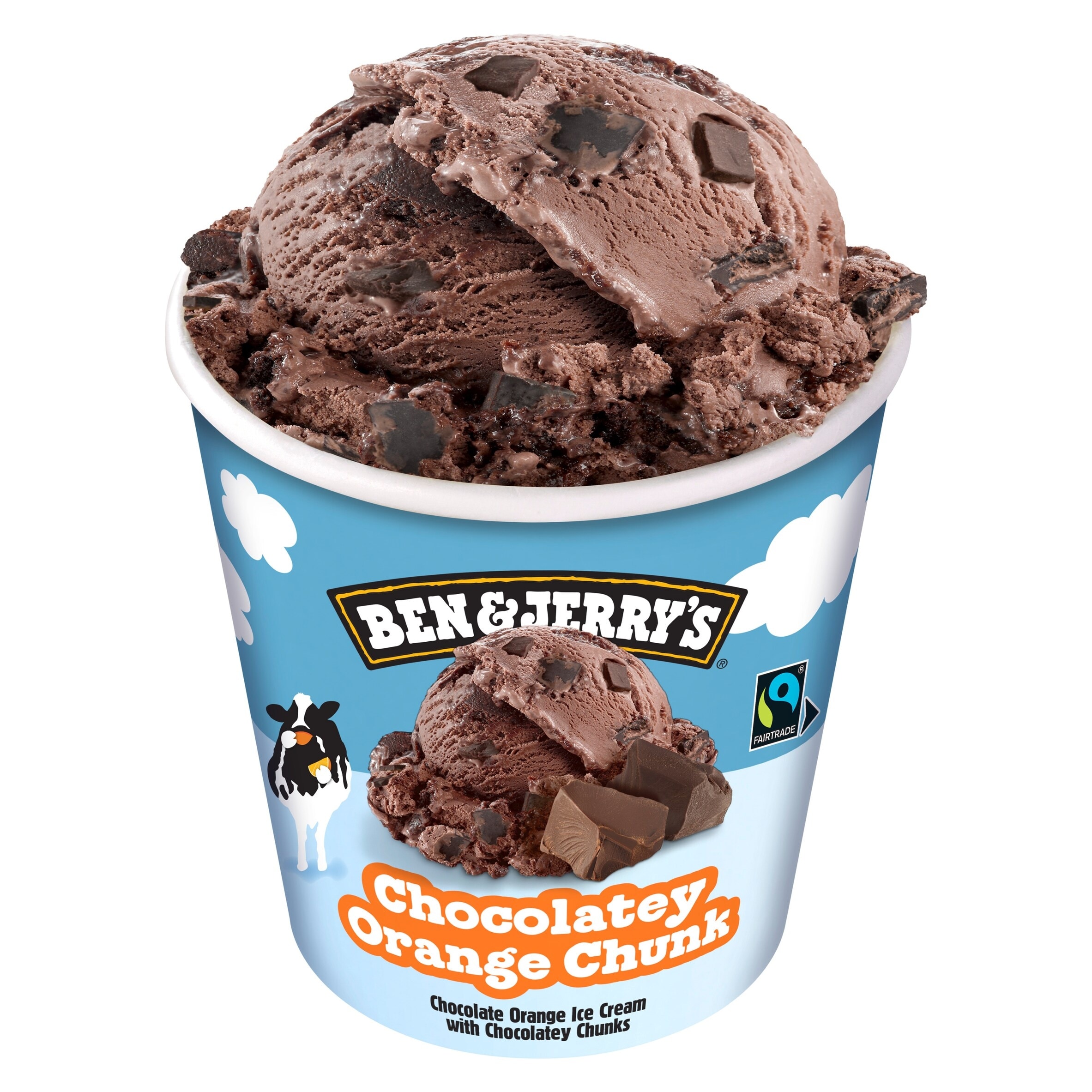 Ben & Jerry’s Chocolatey Orange Chunk Ice Cream Tub 465ml thumbnail 4