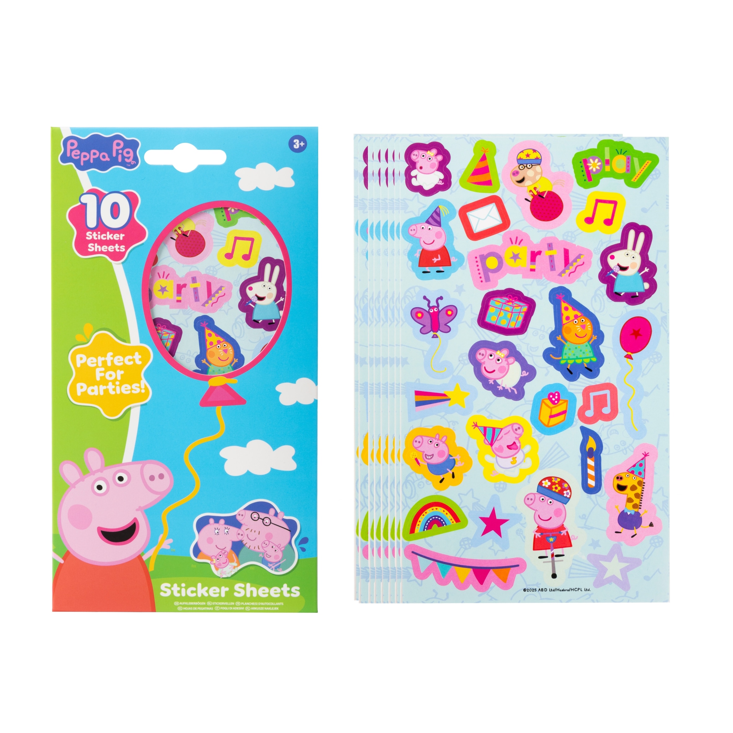 Peppa Pig 10 Sticker Sheets