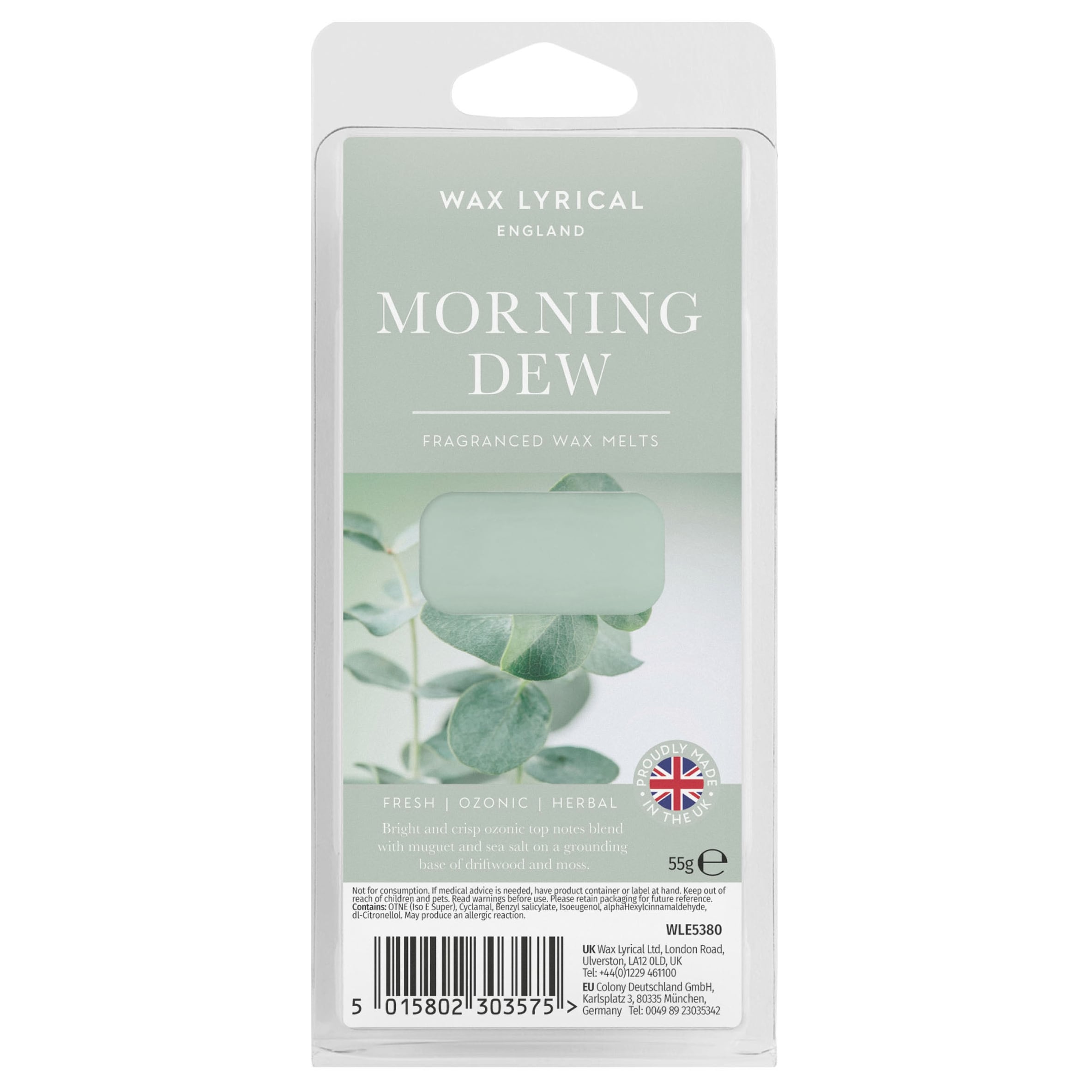 Wax Lyrical England Morning Dew Wax Melt Exclusive 55g