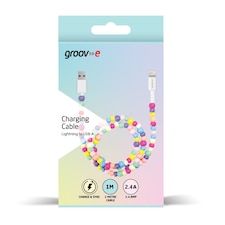GROOVE CHARGING CABLE LIGHTNING TO USB-A BEADED