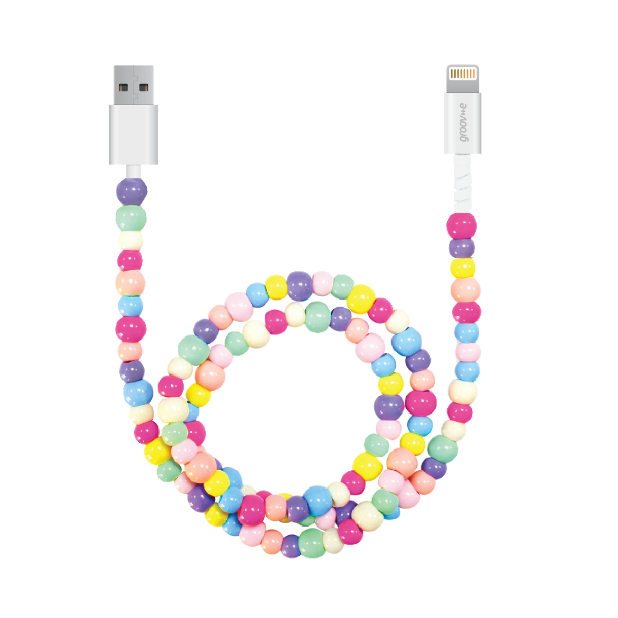 GROOVE CHARGING CABLE LIGHTNING TO USB-A BEADED thumbnail 2