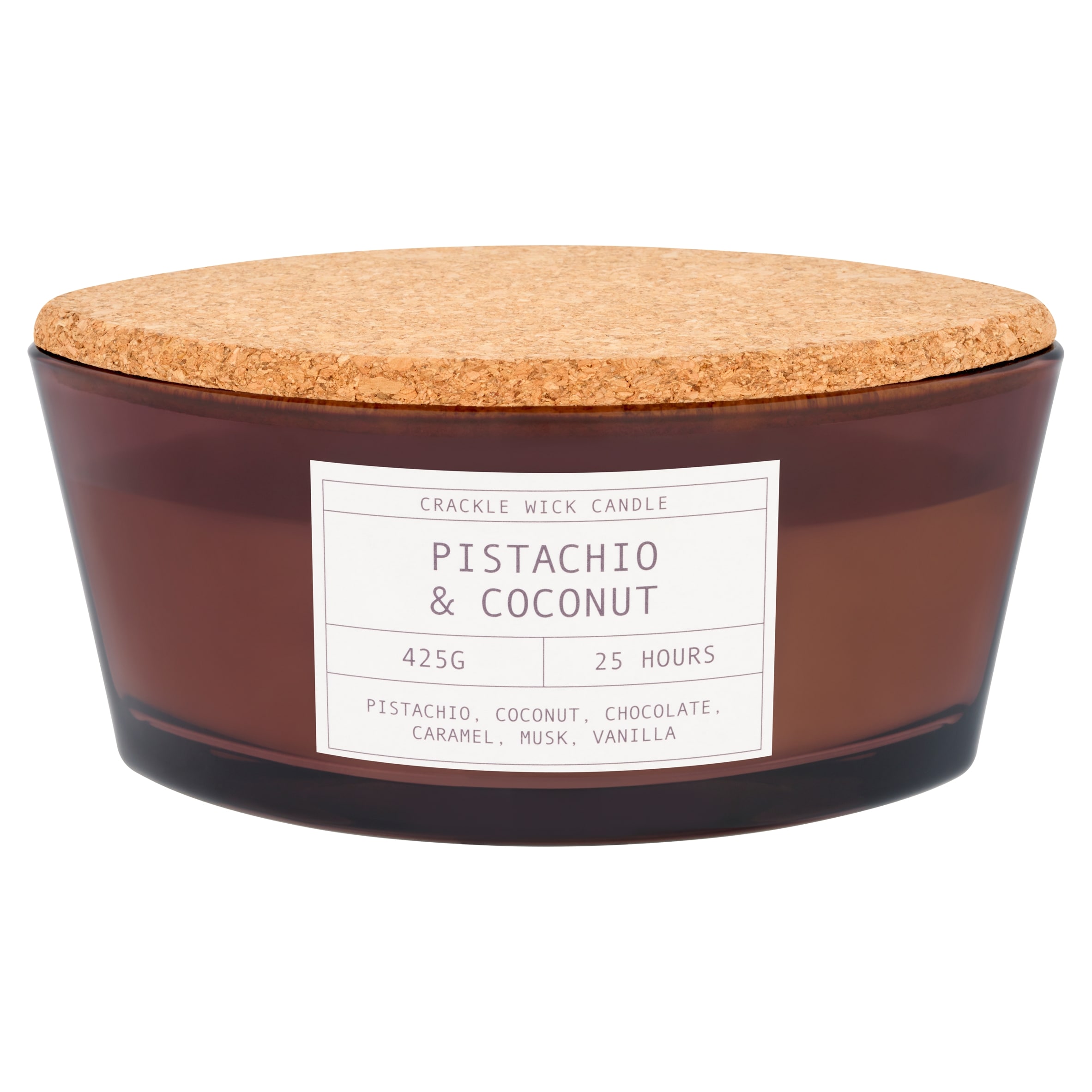 F&F Home Crackle Pistachio & Coconut Candle 425g
