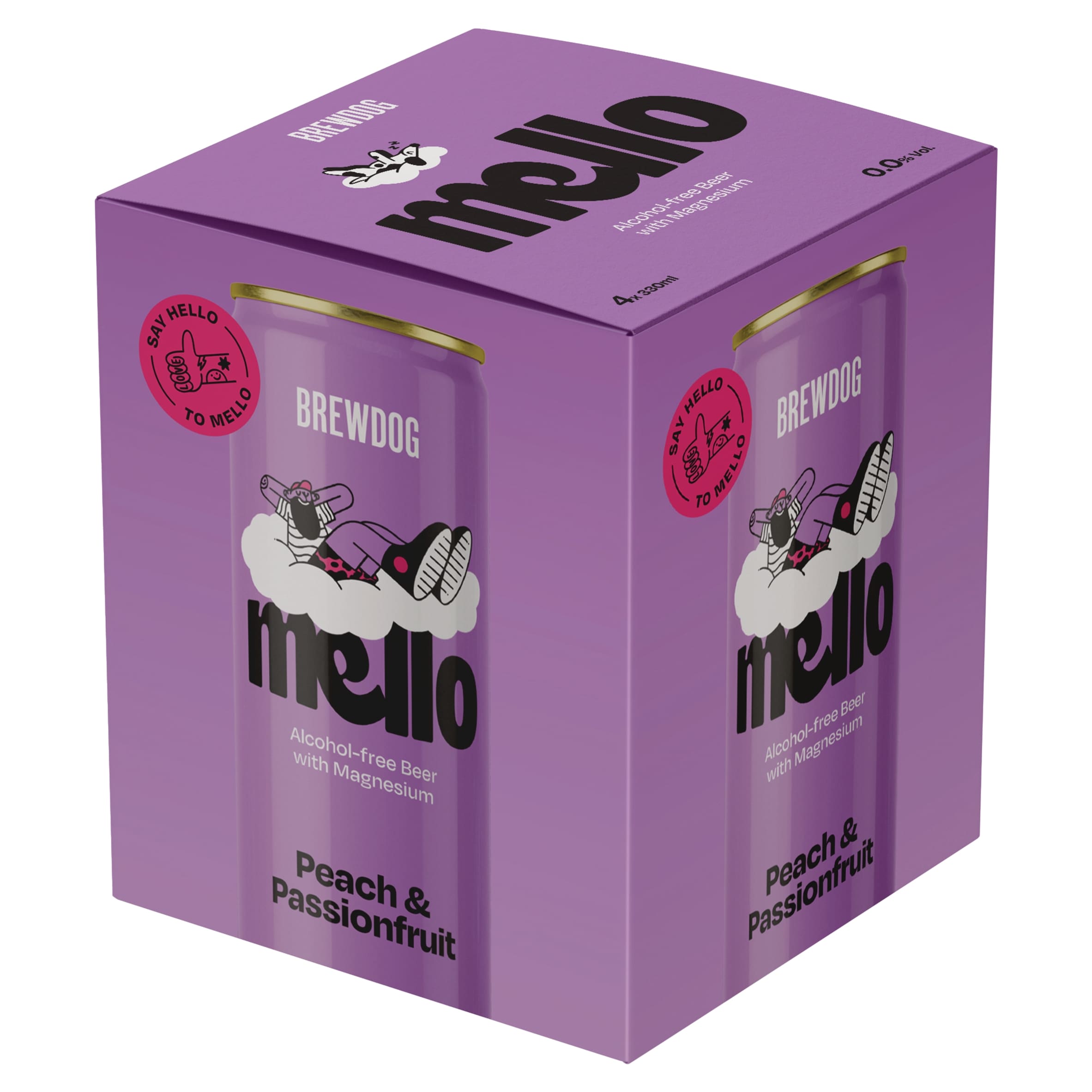 BrewDog Mello Peach and Passionfruit 4 x330ml