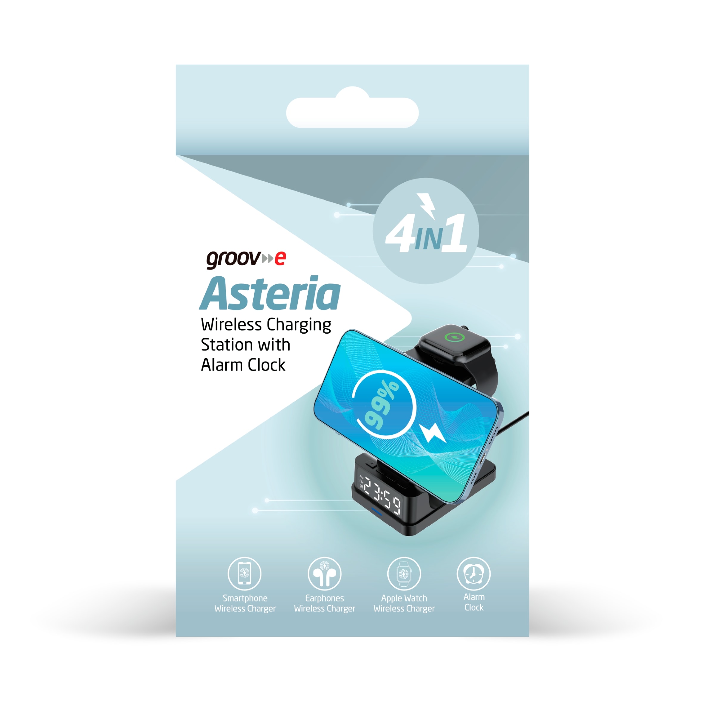 Groove 4 In 1 Qi Wireless Charging Station