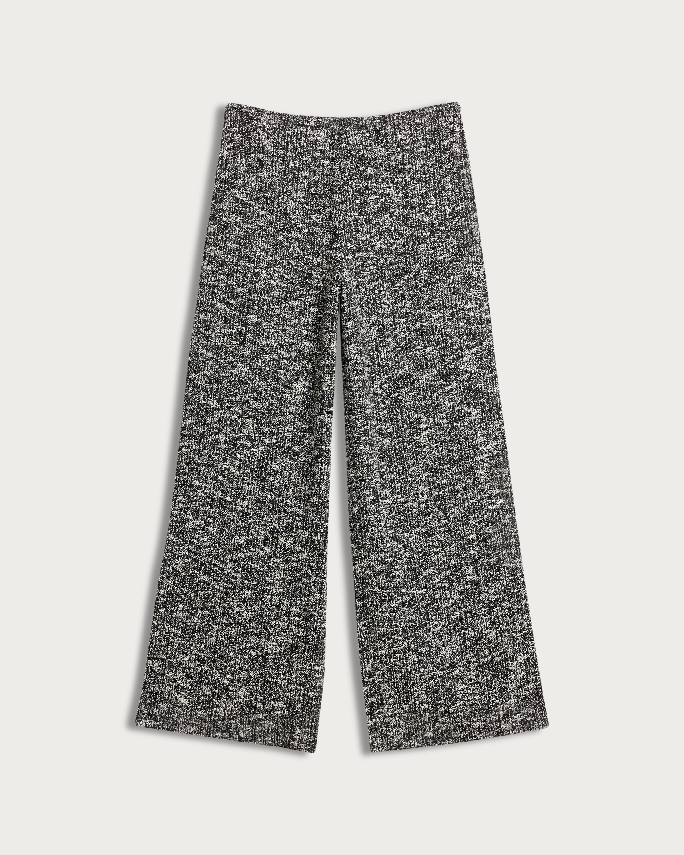 The F&F Edit Textured Wide Leg Co-ord Trousers in Multi Black White thumbnail 4