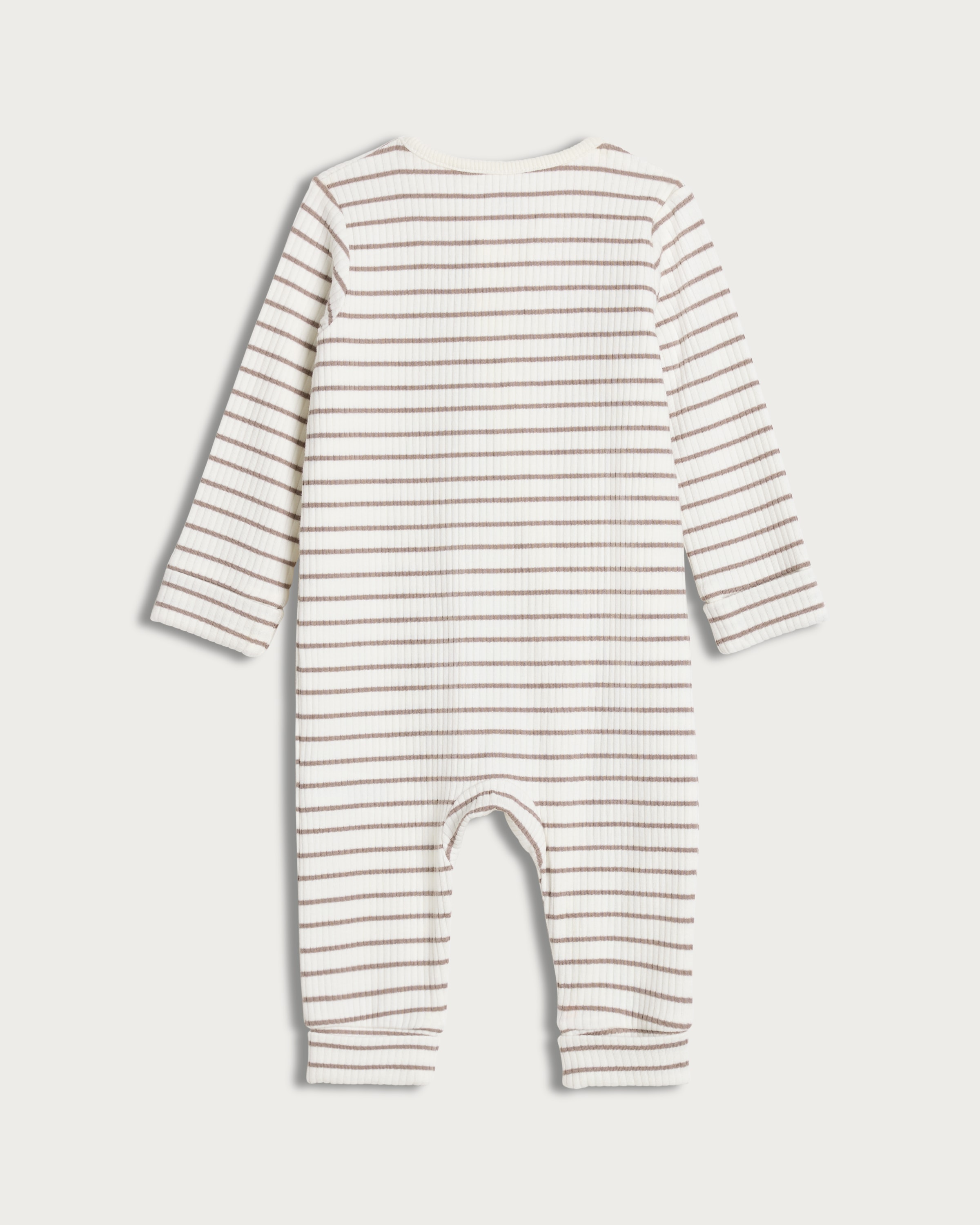 F&F Baby 2-Pack Cotton Rich Ribbed Sleepsuits in White thumbnail 2