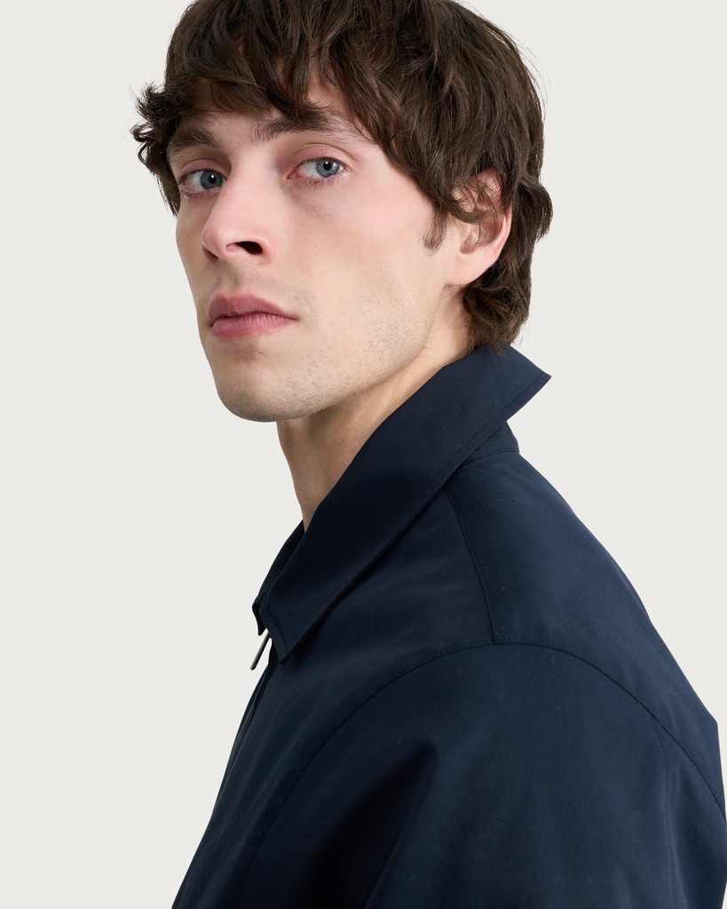 F&F Collared Zip Up Jacket in Navy thumbnail 2