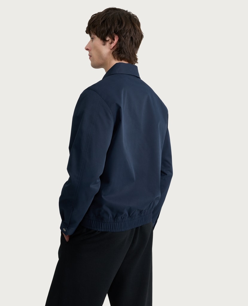 F&F Collared Zip Up Jacket in Navy thumbnail 3