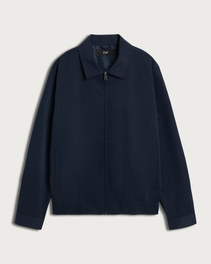 F&F Collared Zip Up Jacket in Navy thumbnail 4