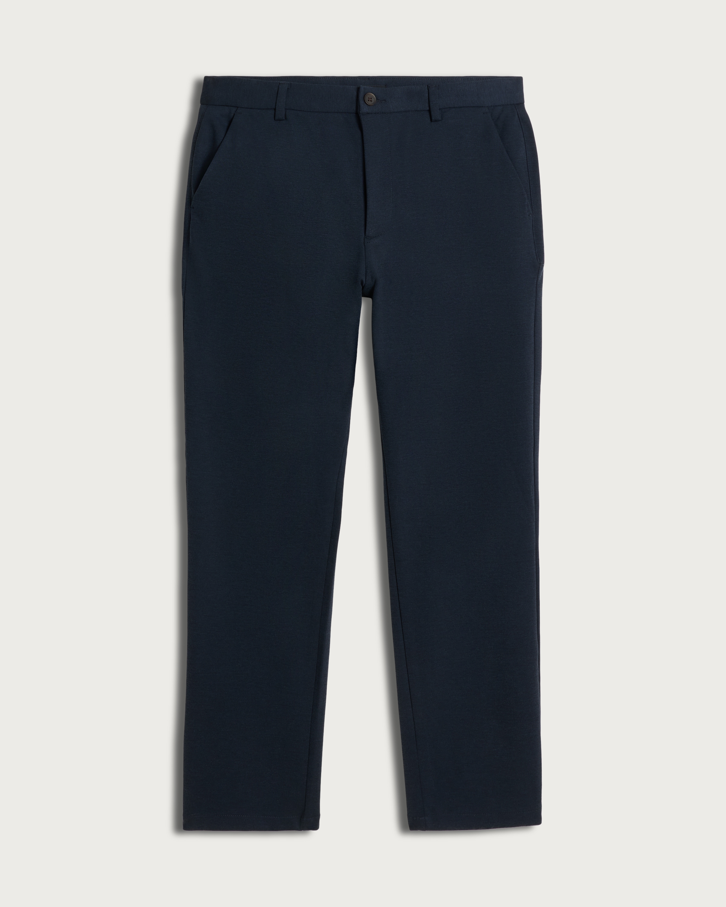 F&F Textured Straight Leg Chino Trousers in Navy thumbnail 4
