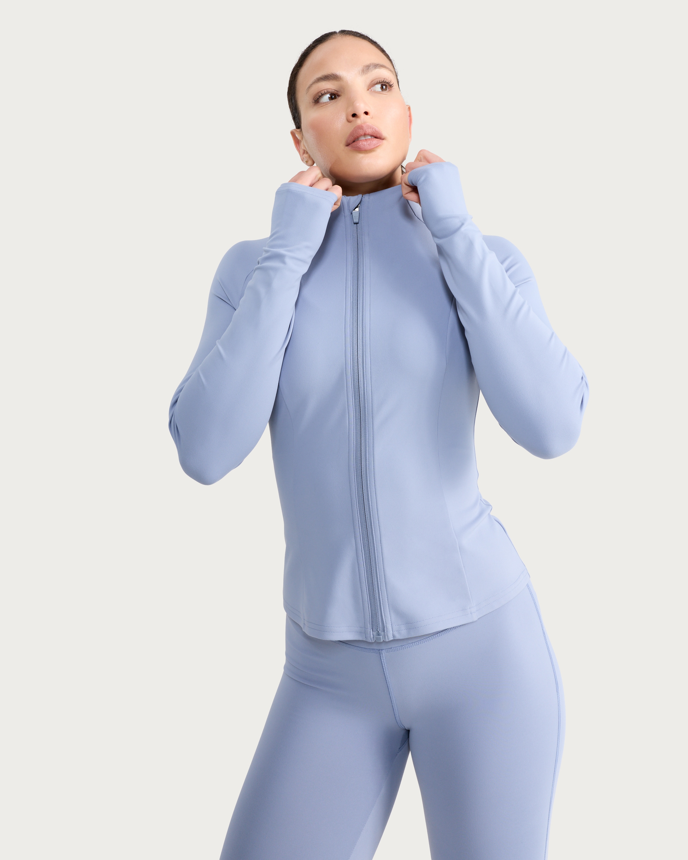 F&F Active EVERYHOUR Zip Up Jacket in Light Blue