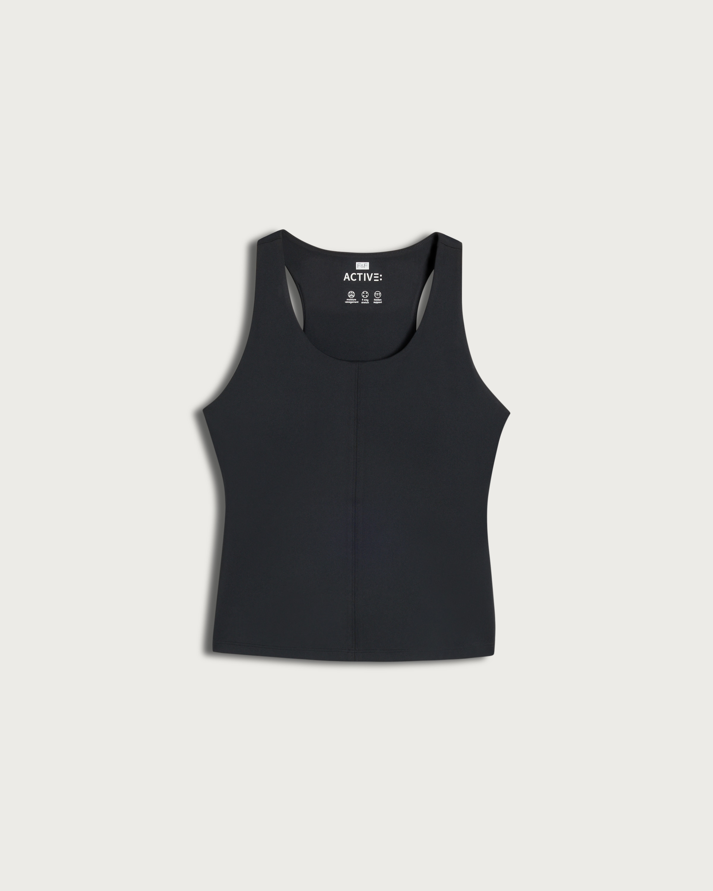 F&F Active EVERYHOUR Racerback Vest in Black thumbnail 4