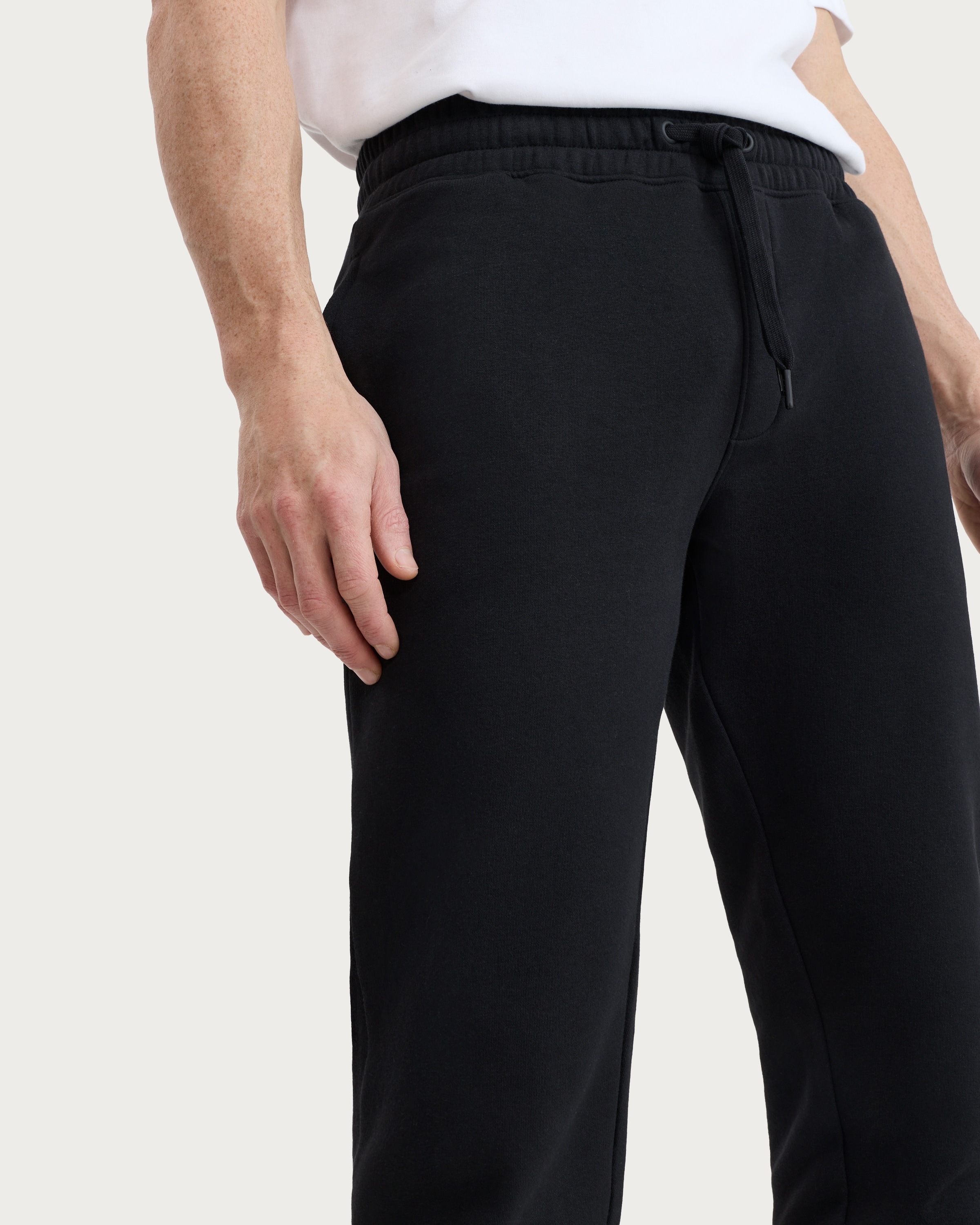 F&F Cotton Rich Cuffed Drawstring Joggers in Black thumbnail 2