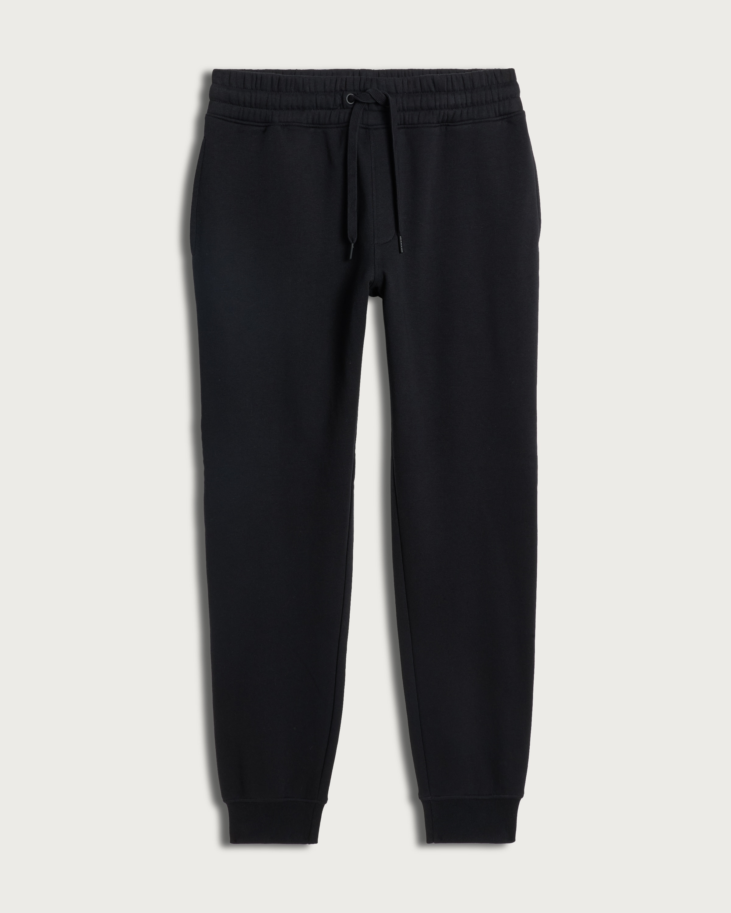 F&F Cotton Rich Cuffed Drawstring Joggers in Black thumbnail 4