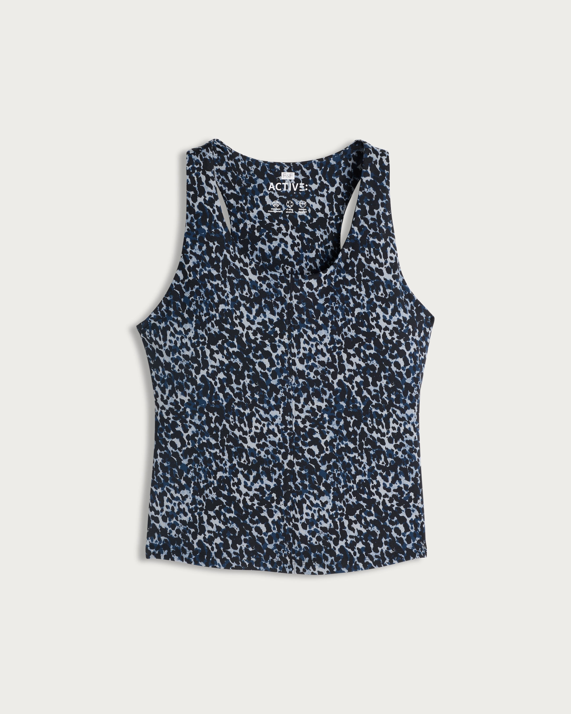 F&F Active EVERYHOUR Racerback Vest in Multi Blue thumbnail 4