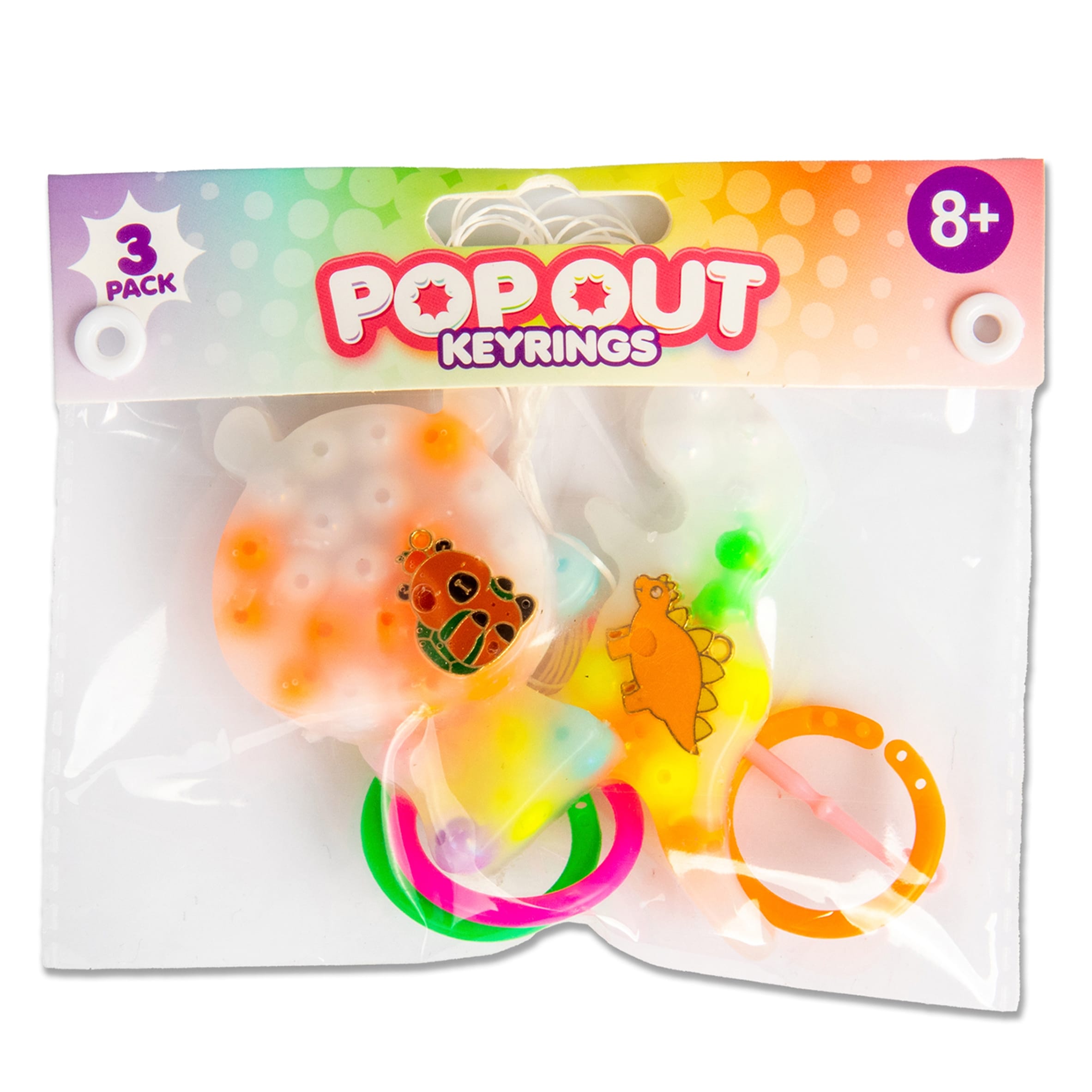 HGL Pop Out Keyrings 3 Pack