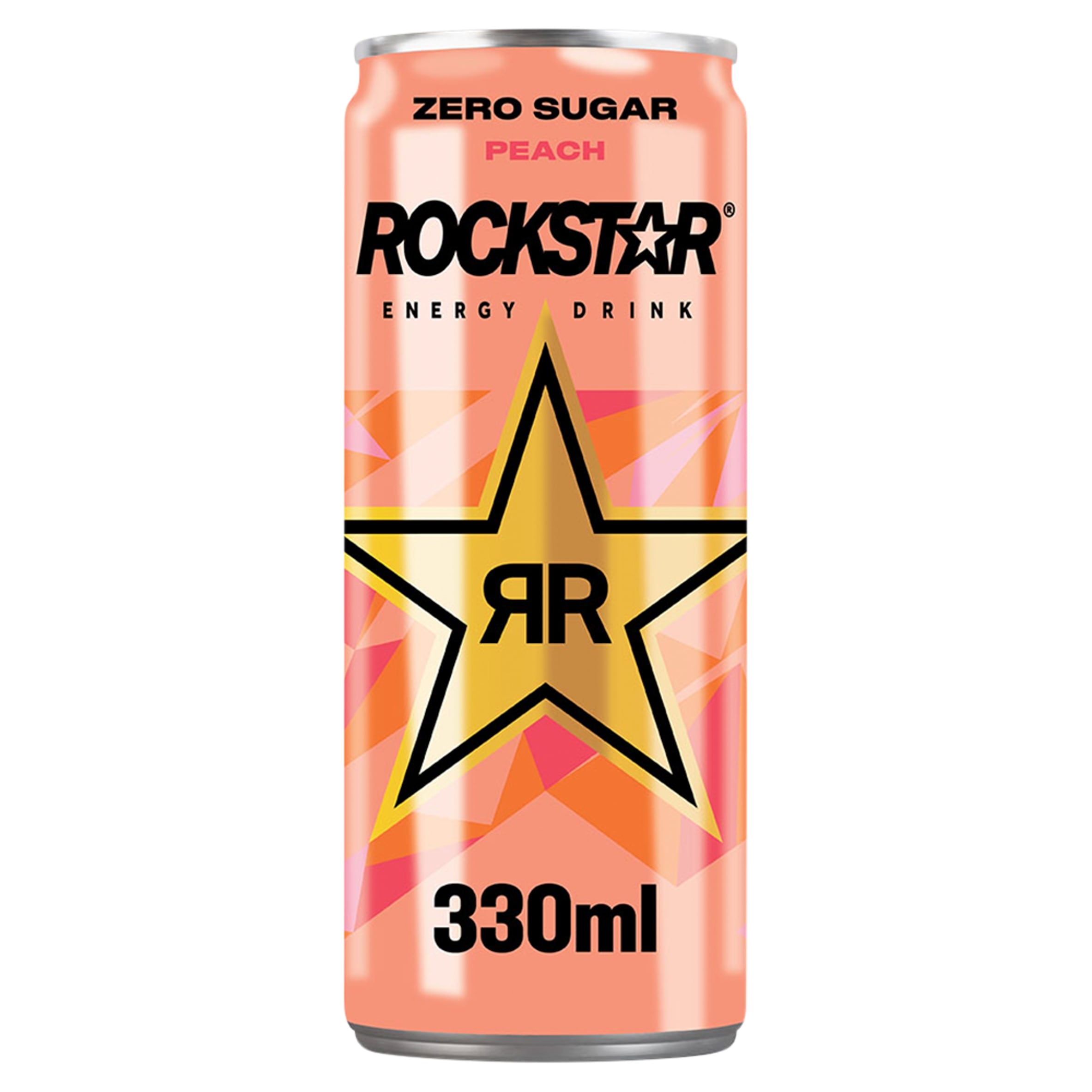 Rockstar Peach Sugar Free 330ml