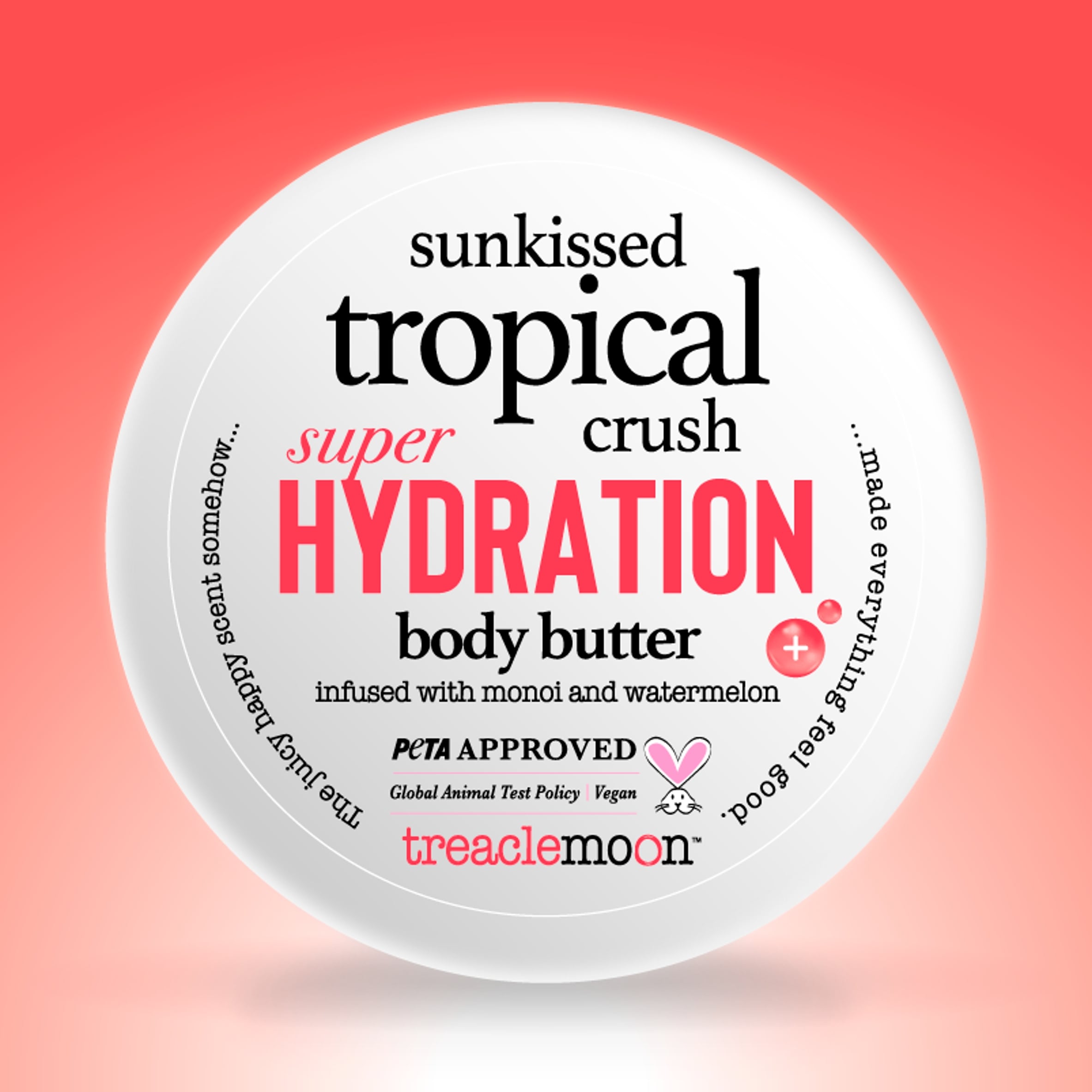 Treaclemoon Sunkissed Tropical Crush Super Hydration Body Butter infused with Monoi and Watermelon 200ml thumbnail 2