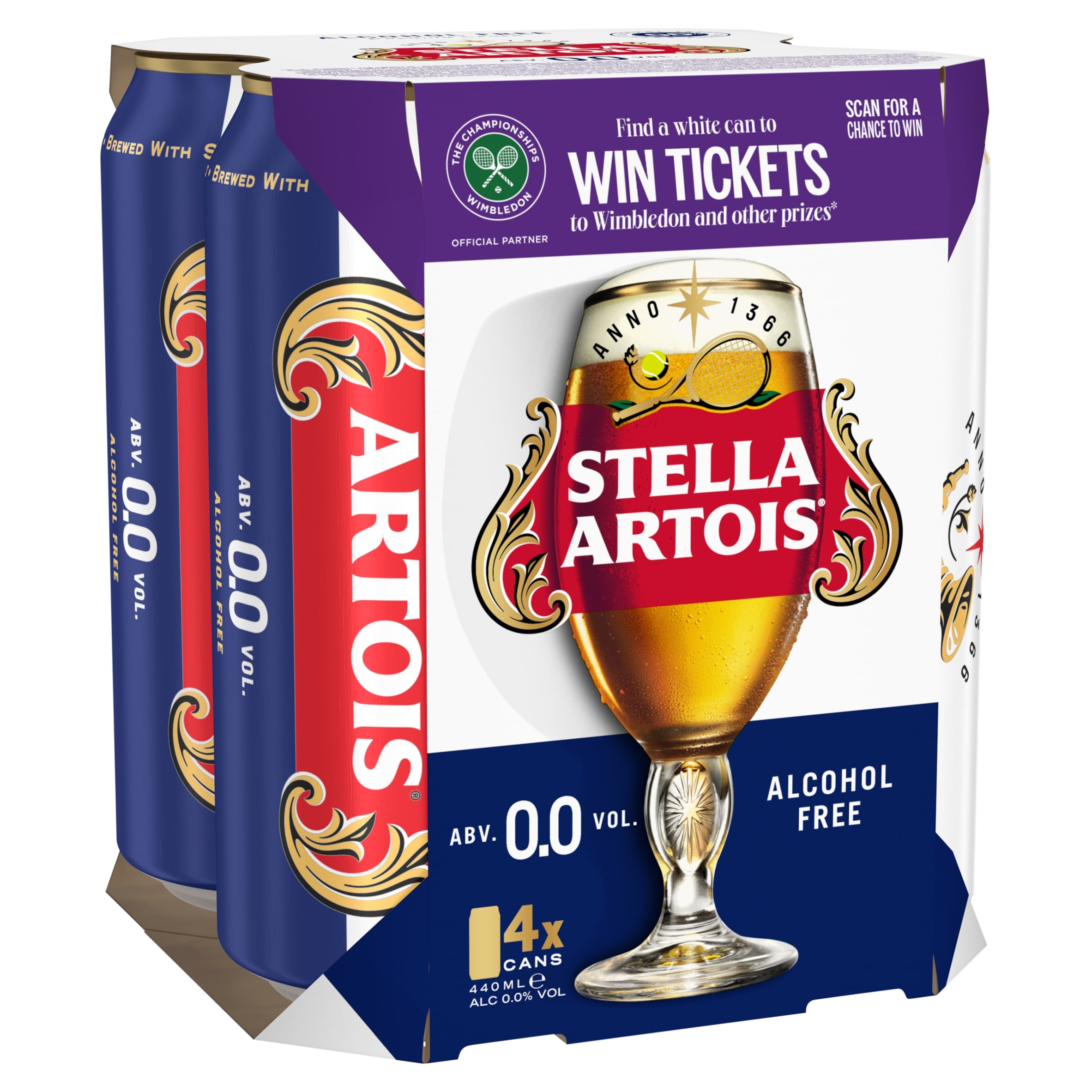 Stella Artois Belgium Alcohol Free 4x440ml