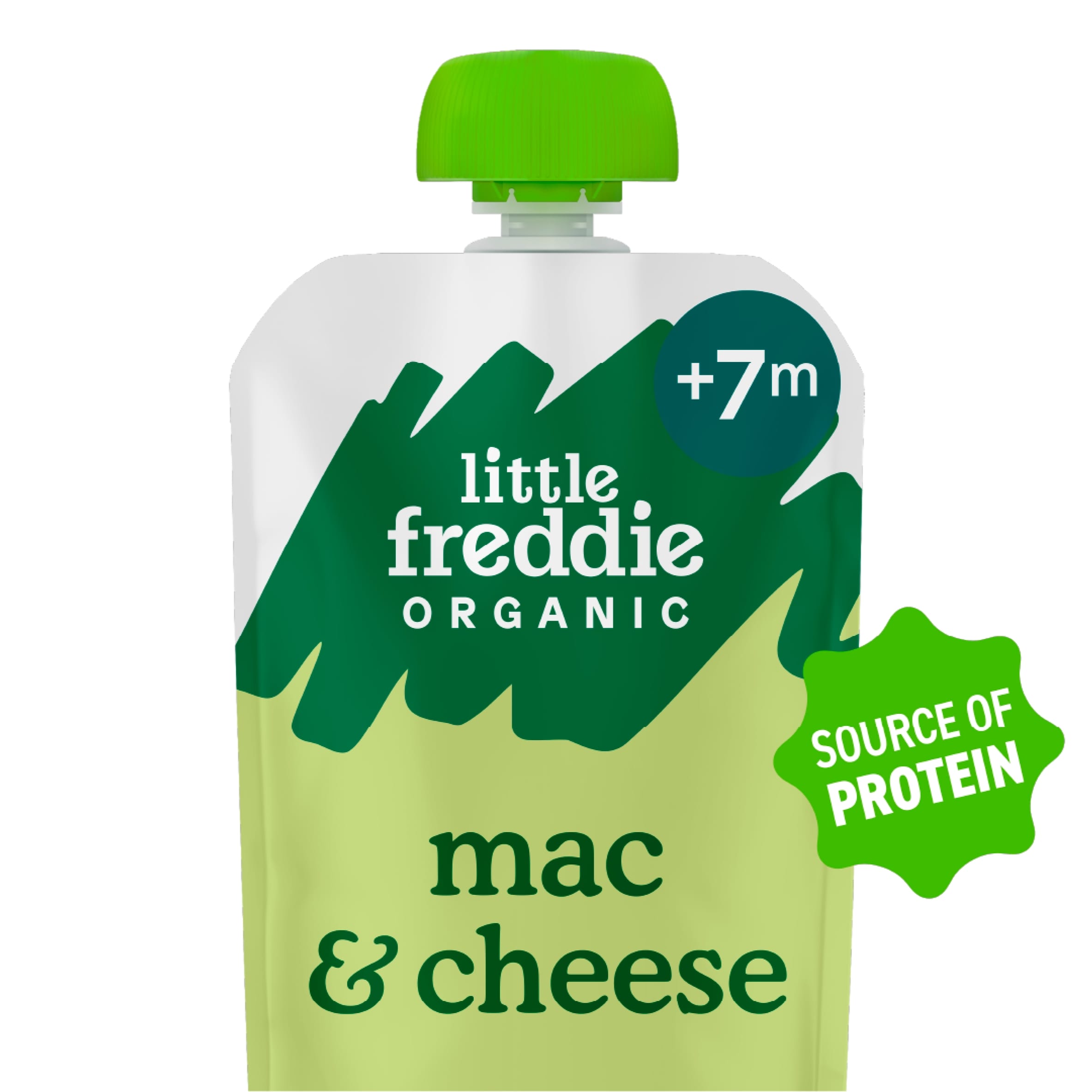 Little Freddie Organic Mac and Cheese with Broccoli & Cauliflower Baby Food Pouch Single 7m+ 130g thumbnail 2