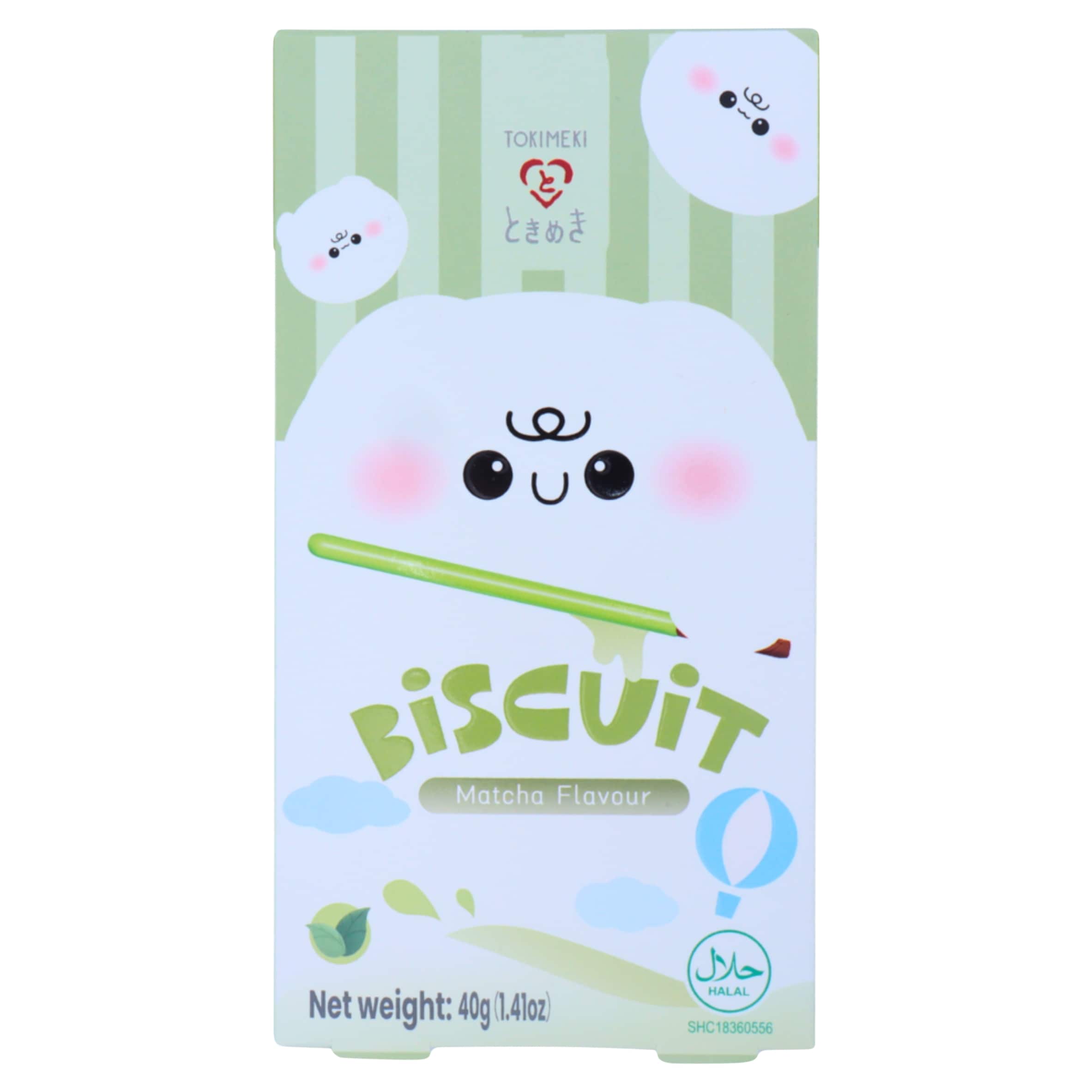 Tokimeki Biscuit Stick Matcha Green Tea Flavour 40g