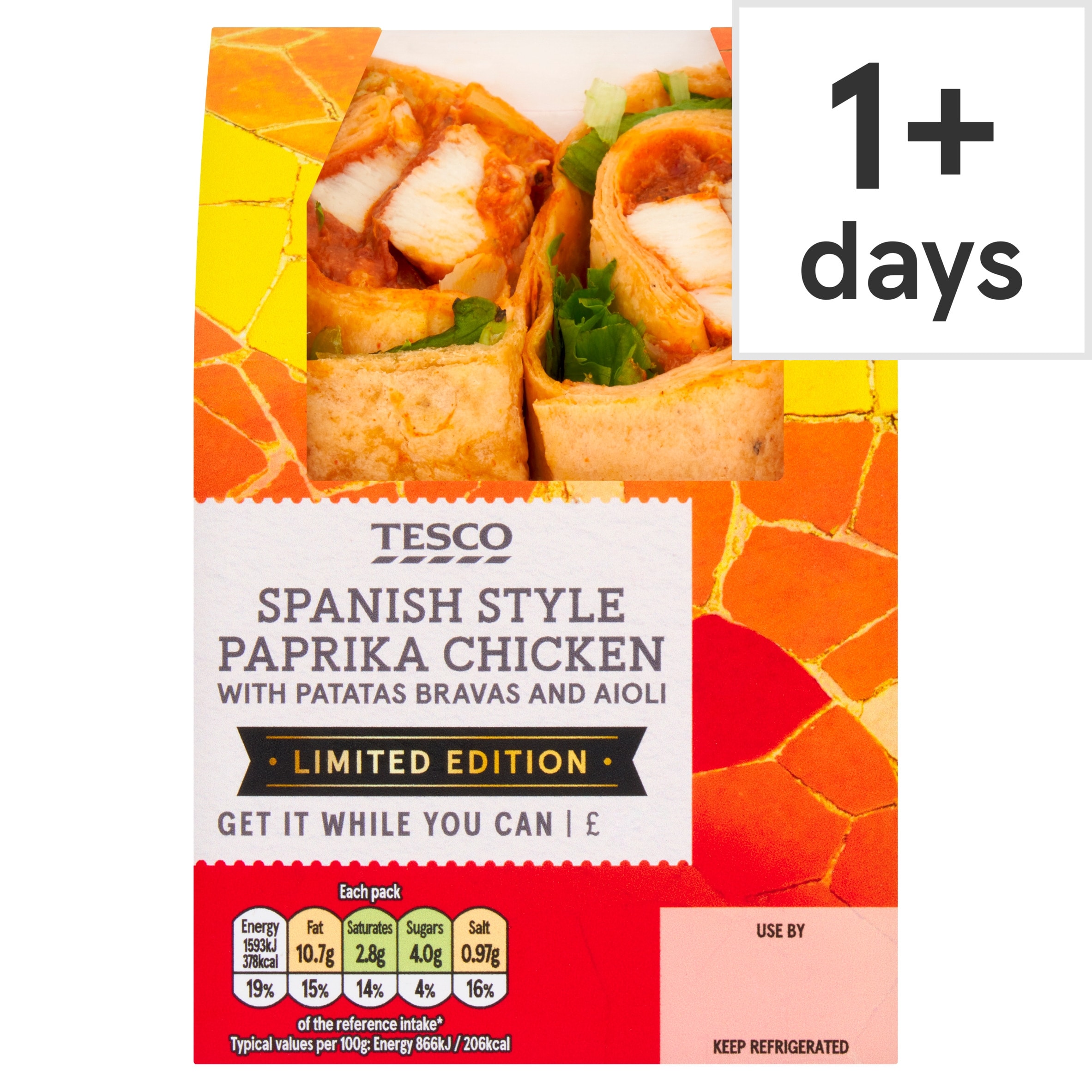 Tesco Spanish style Paprika Chicken with Patatas Bravas and Aioli Limited Edition