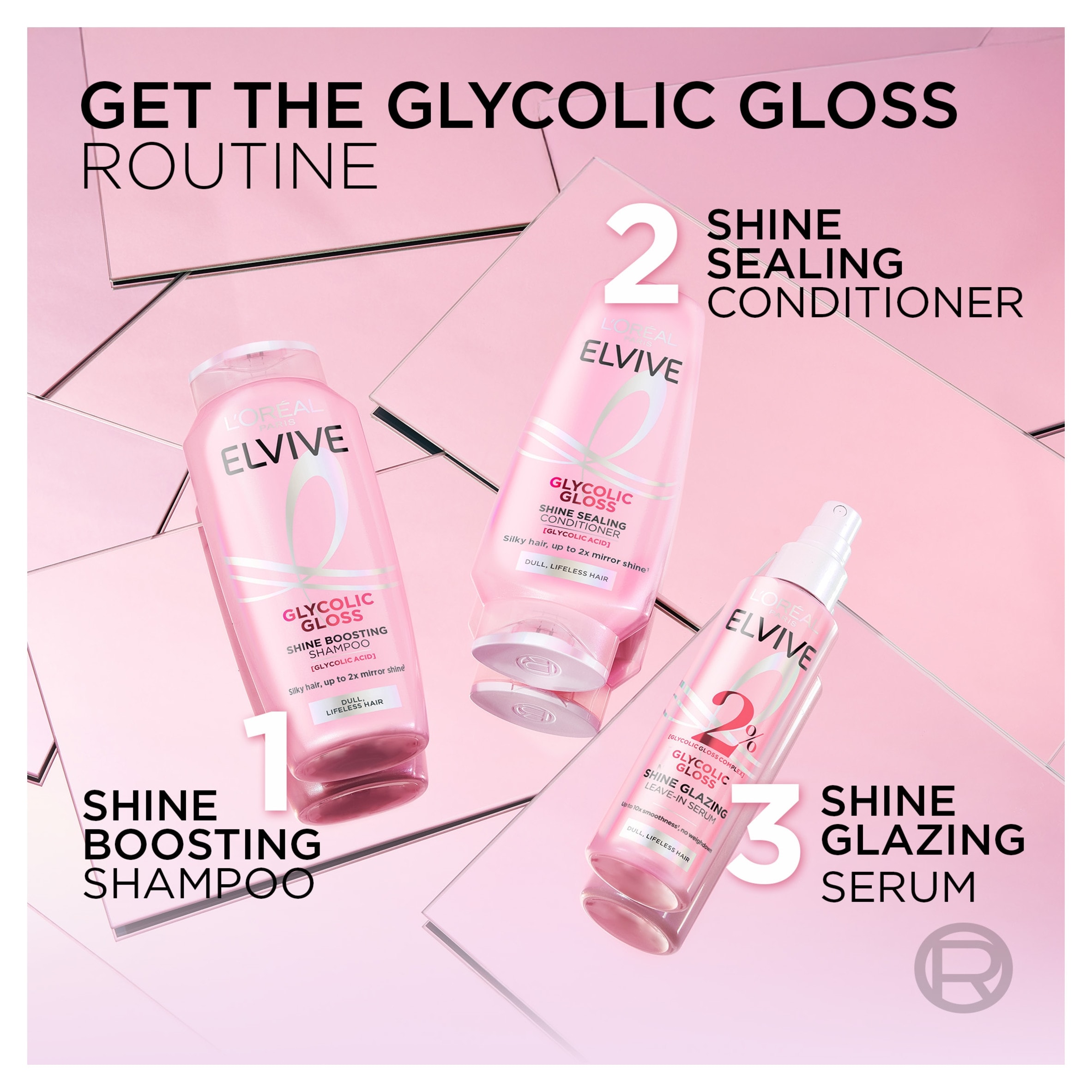 L'Oreal ELVIVE GLYCOLIC GLOSS SHINE GLAZING SERUM 150Ml thumbnail 5