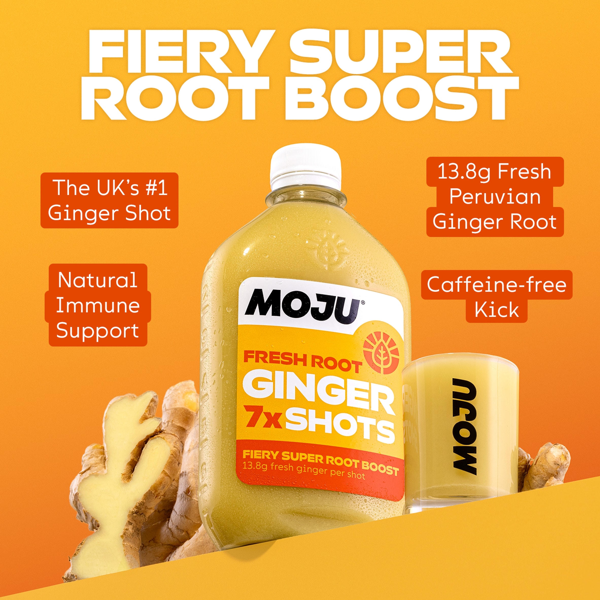 MOJU Ginger Dosing Bottle 7x Shots 420ml thumbnail 3