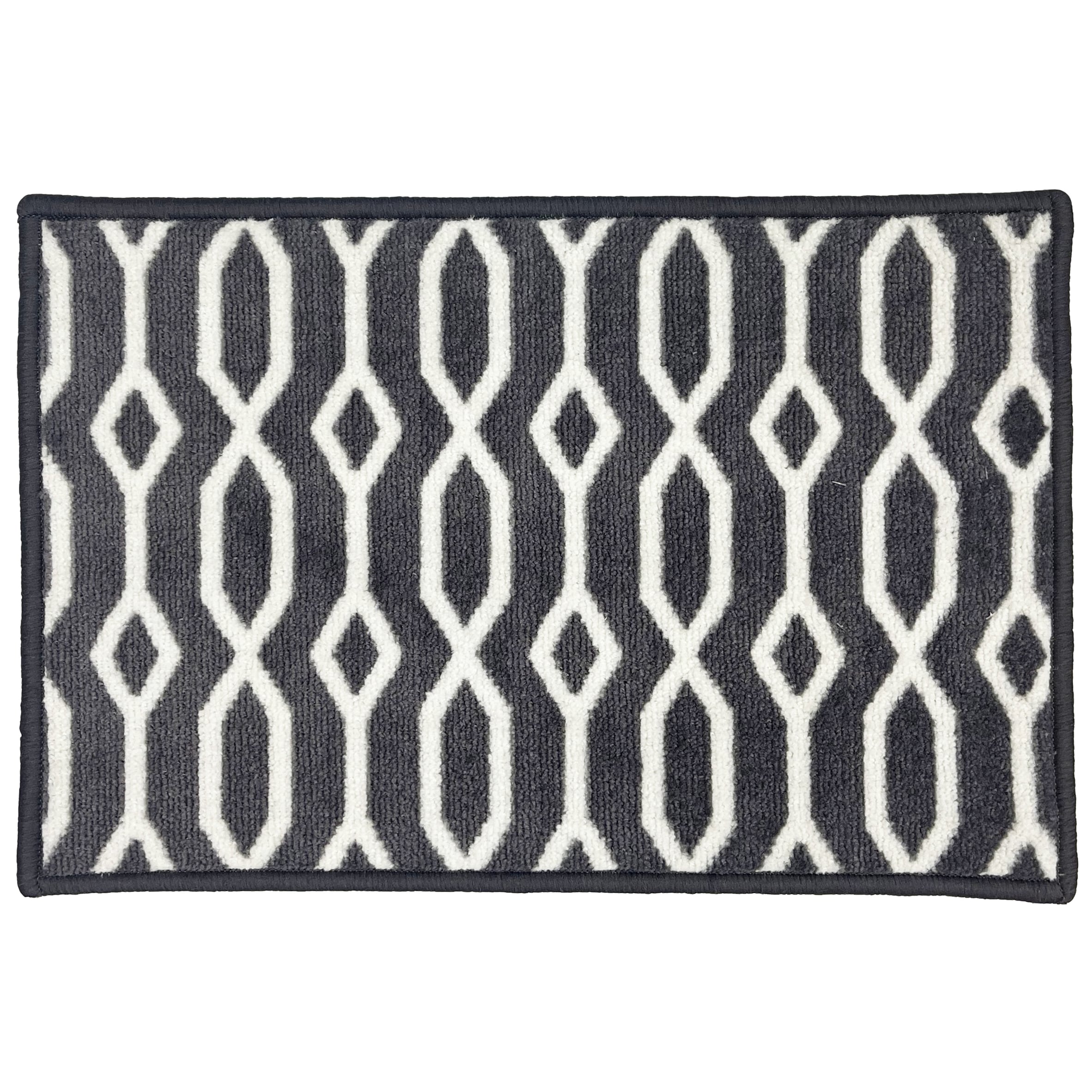 Mighty Mats Designer Collection Grey Linear Geo Washable Mat 40x60cm