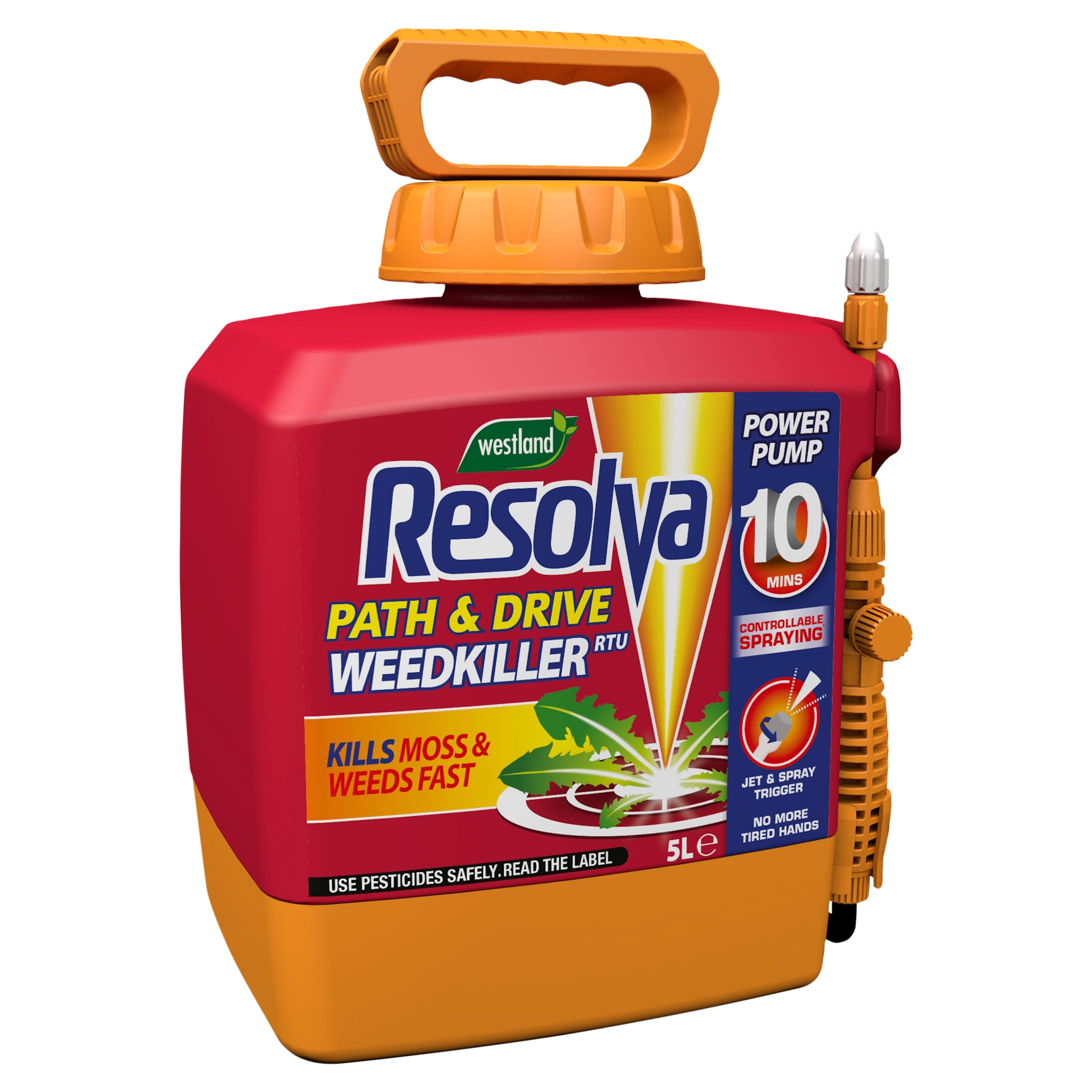 WESTLAND Resolva Path & Drive Power Pump Weedkiller5L
