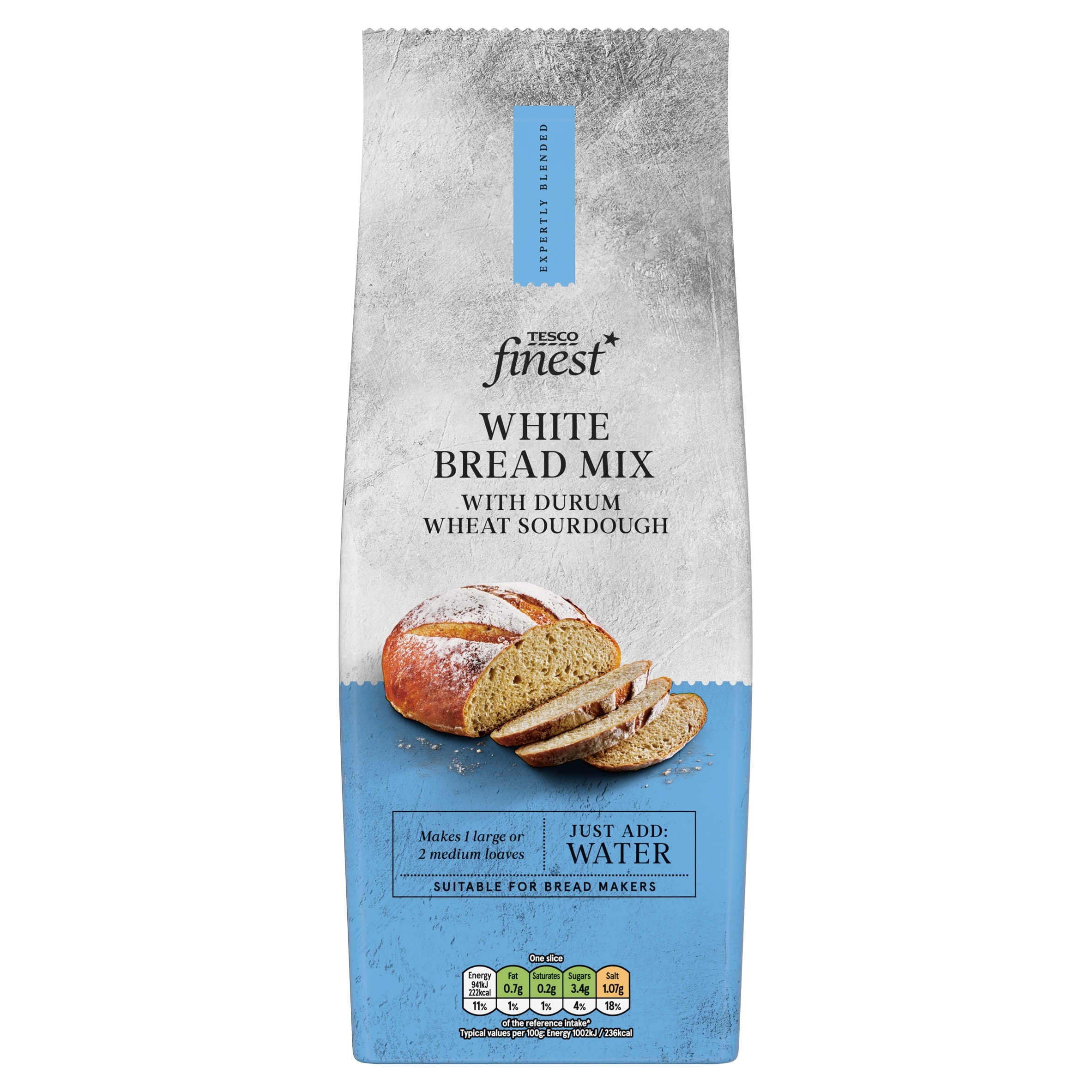 Tesco Finest White Bread Mix 500g