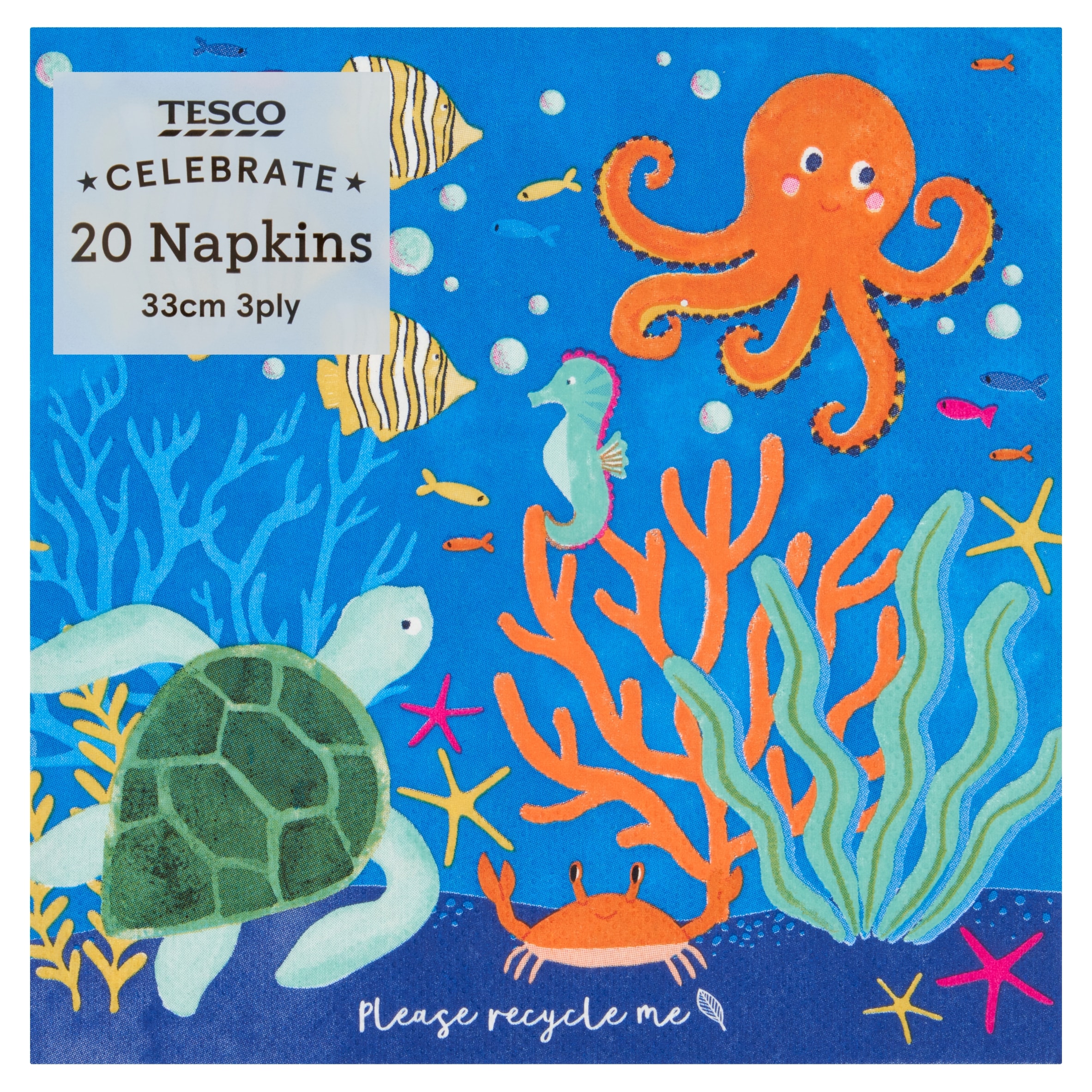 TESCO UNDER THE SEA NAPKIN 20 PACK