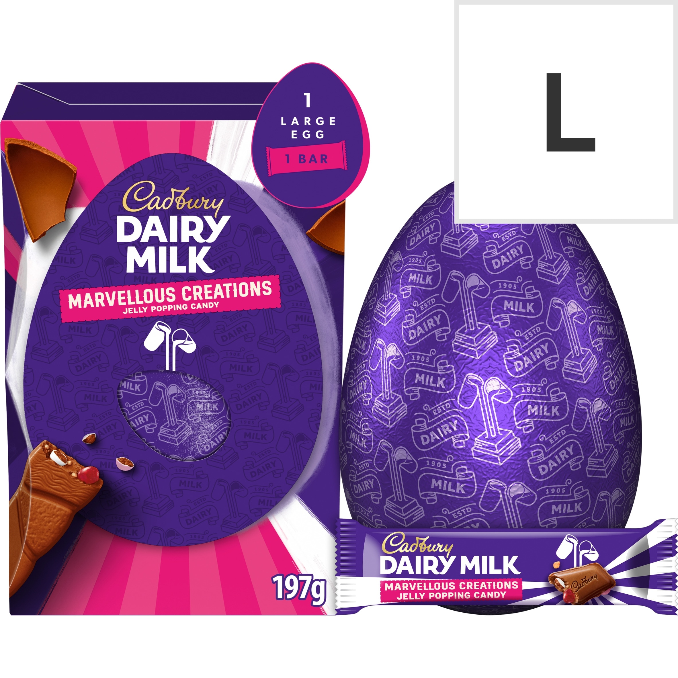 Cadbury Dairy Milk Marvellous Creations Shell Egg 197g