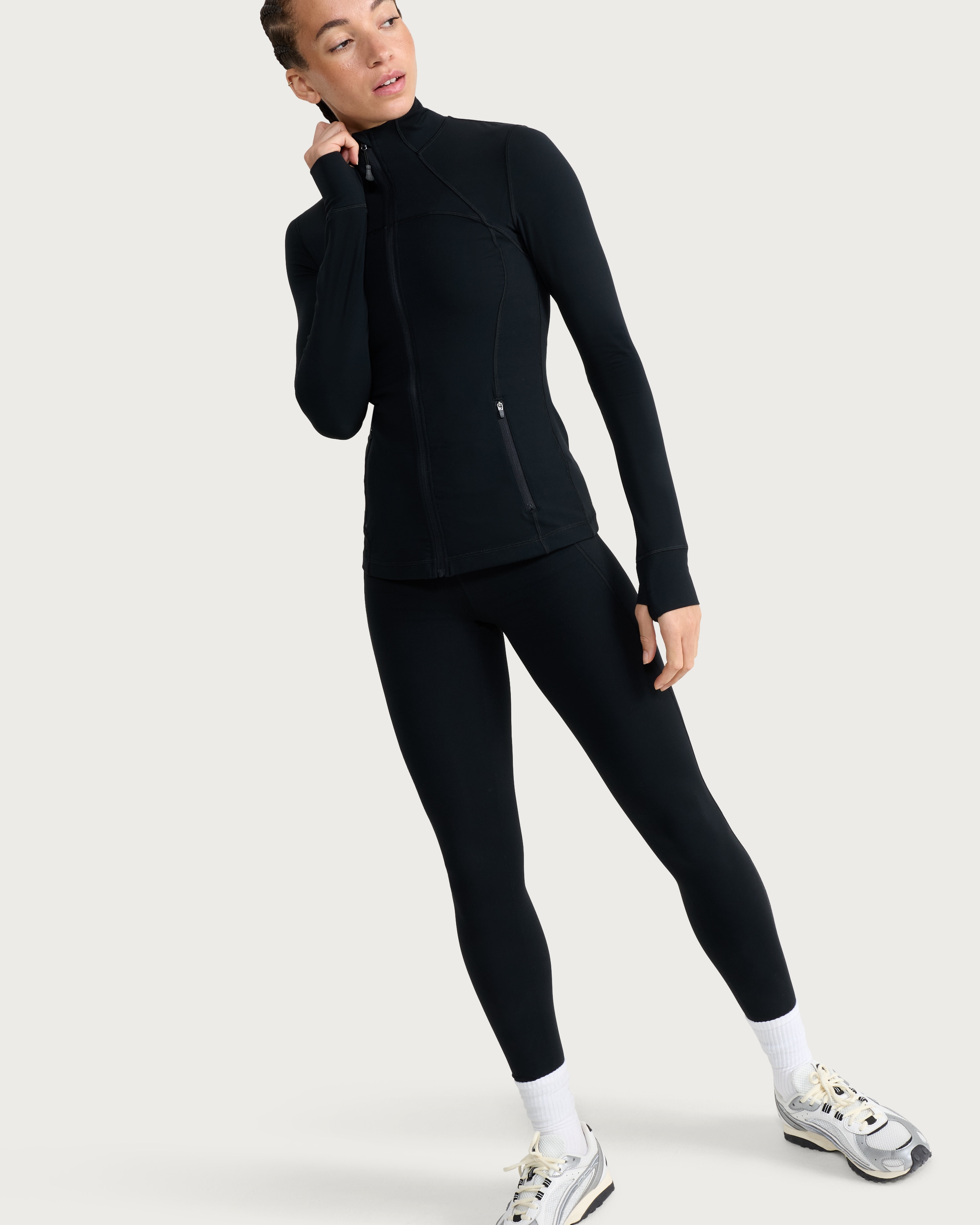 F&F Active ULTRAMOVE Zip Front Jacket in Black thumbnail 2