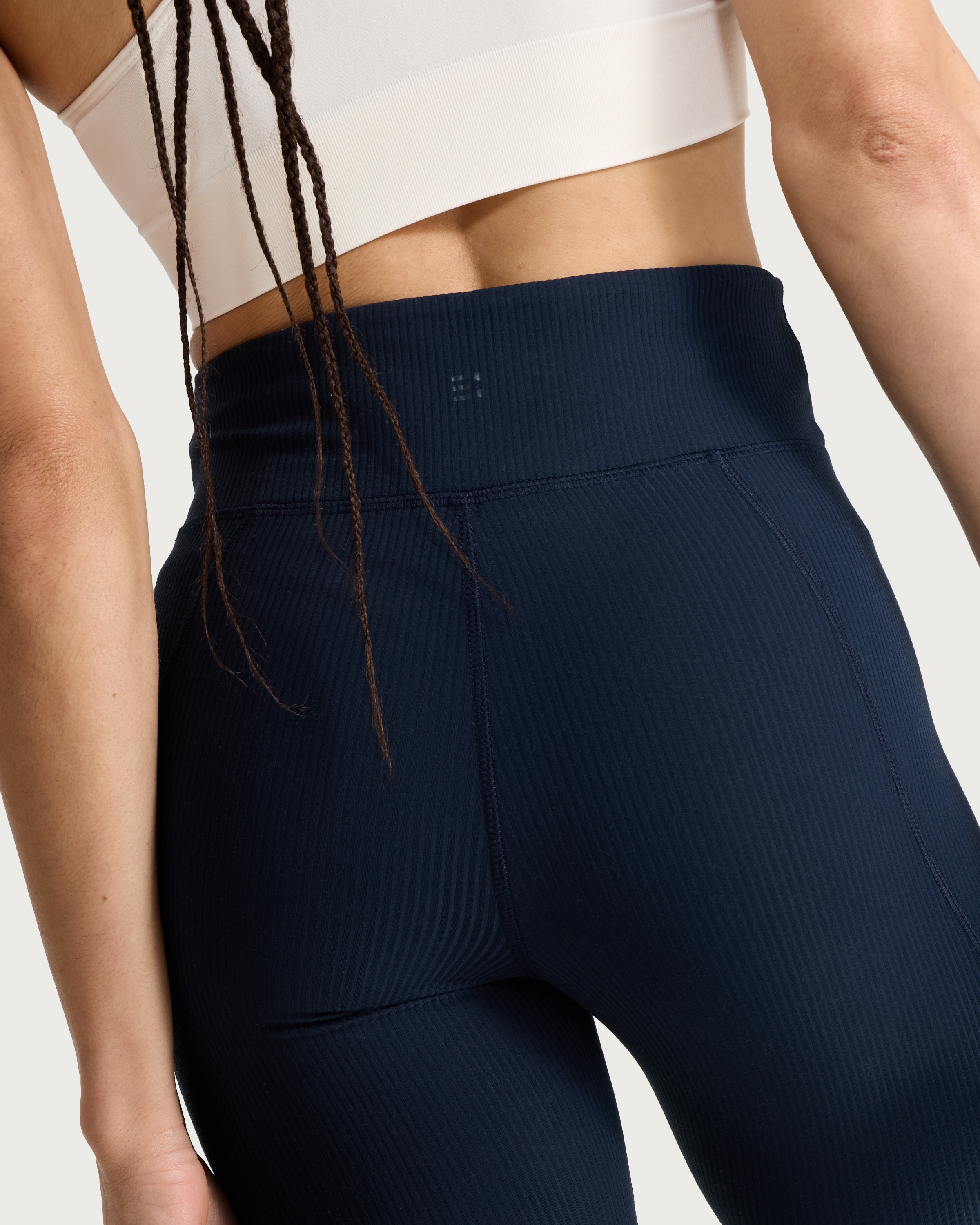 F&F Active EVERYHOUR Ribbed Leggings in Navy thumbnail 2
